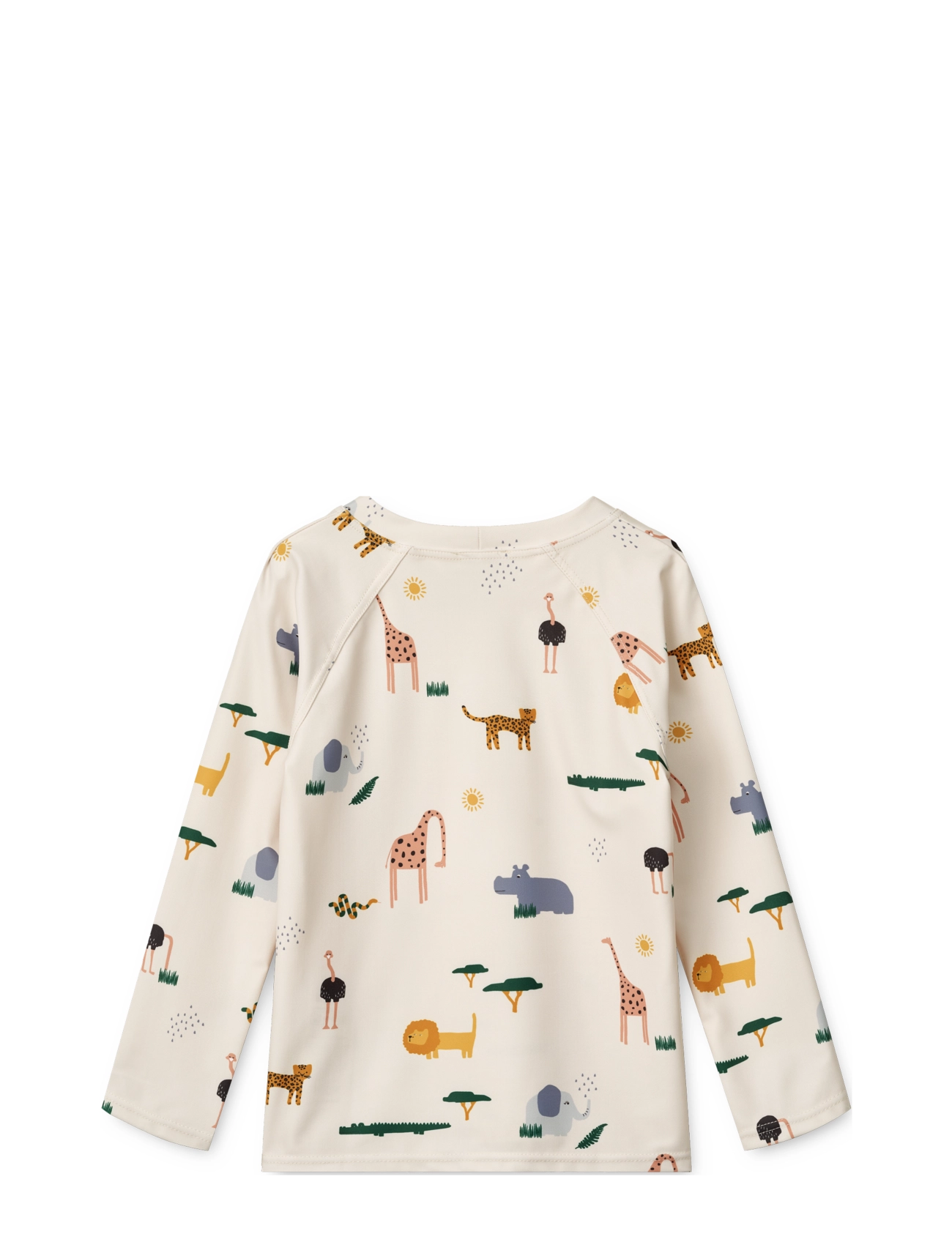 Liewood - Noah Printed Longsleeve Swim Tee - uimatopit - safari sandy mix - 1