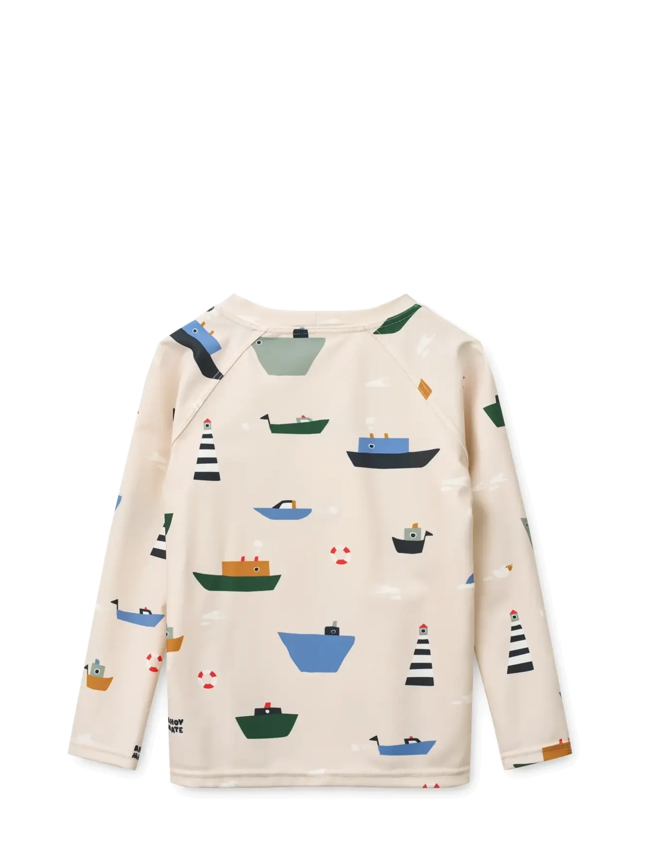 Liewood - Noah Printed Longsleeve Swim Tee - swim tops - sailing / sandy - 1