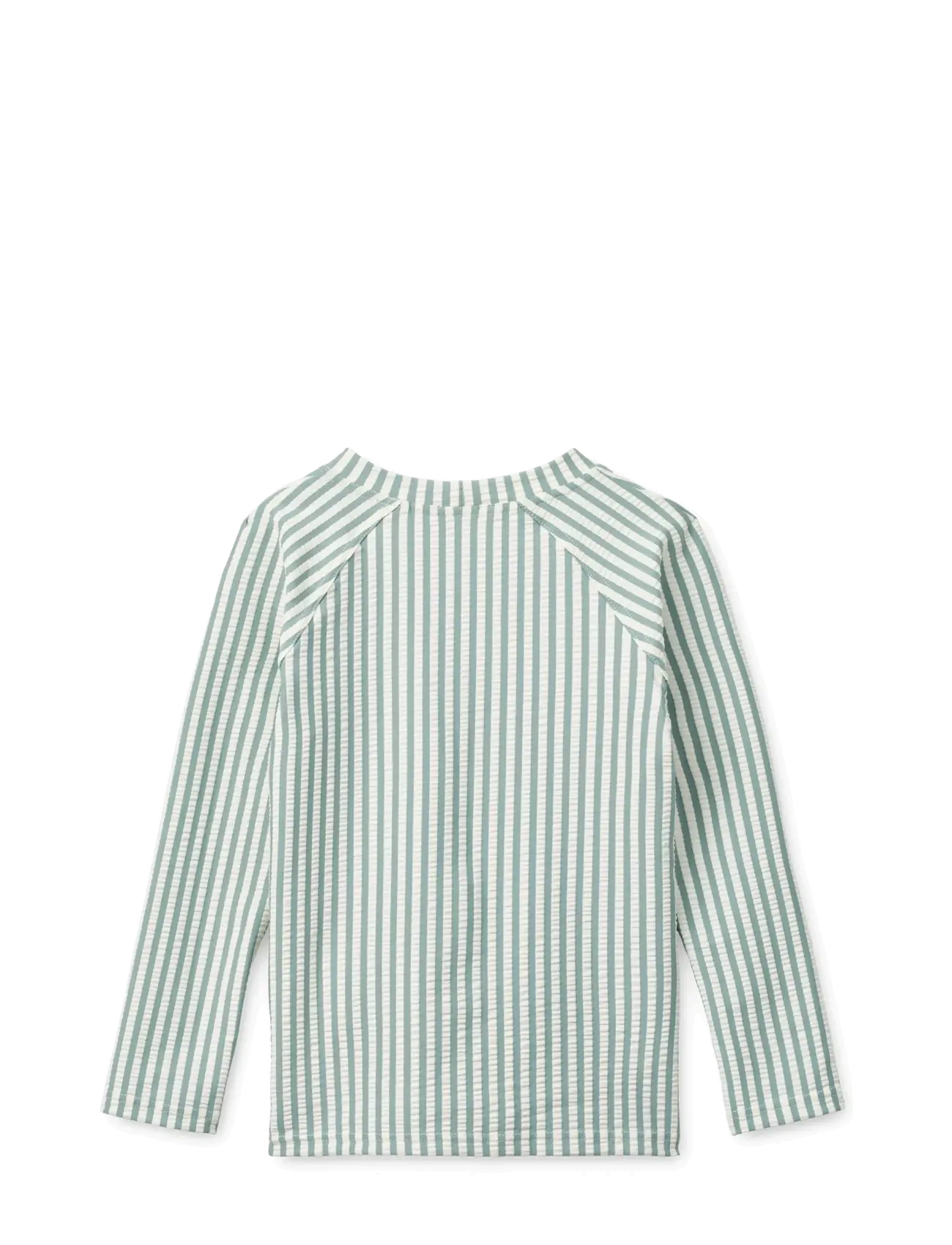 Liewood - Noah Seersucker Longsleeve Swim Tee - badeoverdele - peppermint / sandy - 1