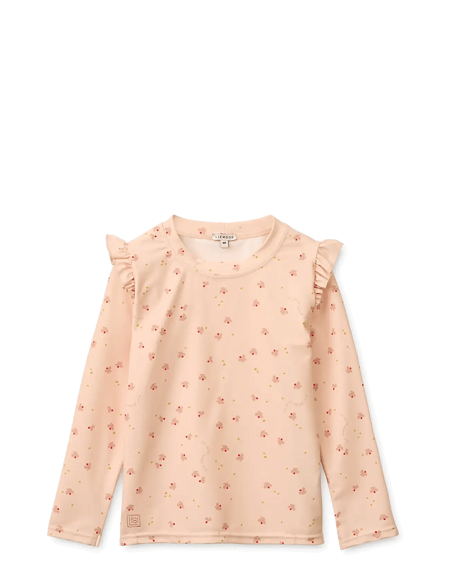 Liewood - Tenley Printed Swim Tee - badeoverdele - mini butterfly / apple blossom - 0