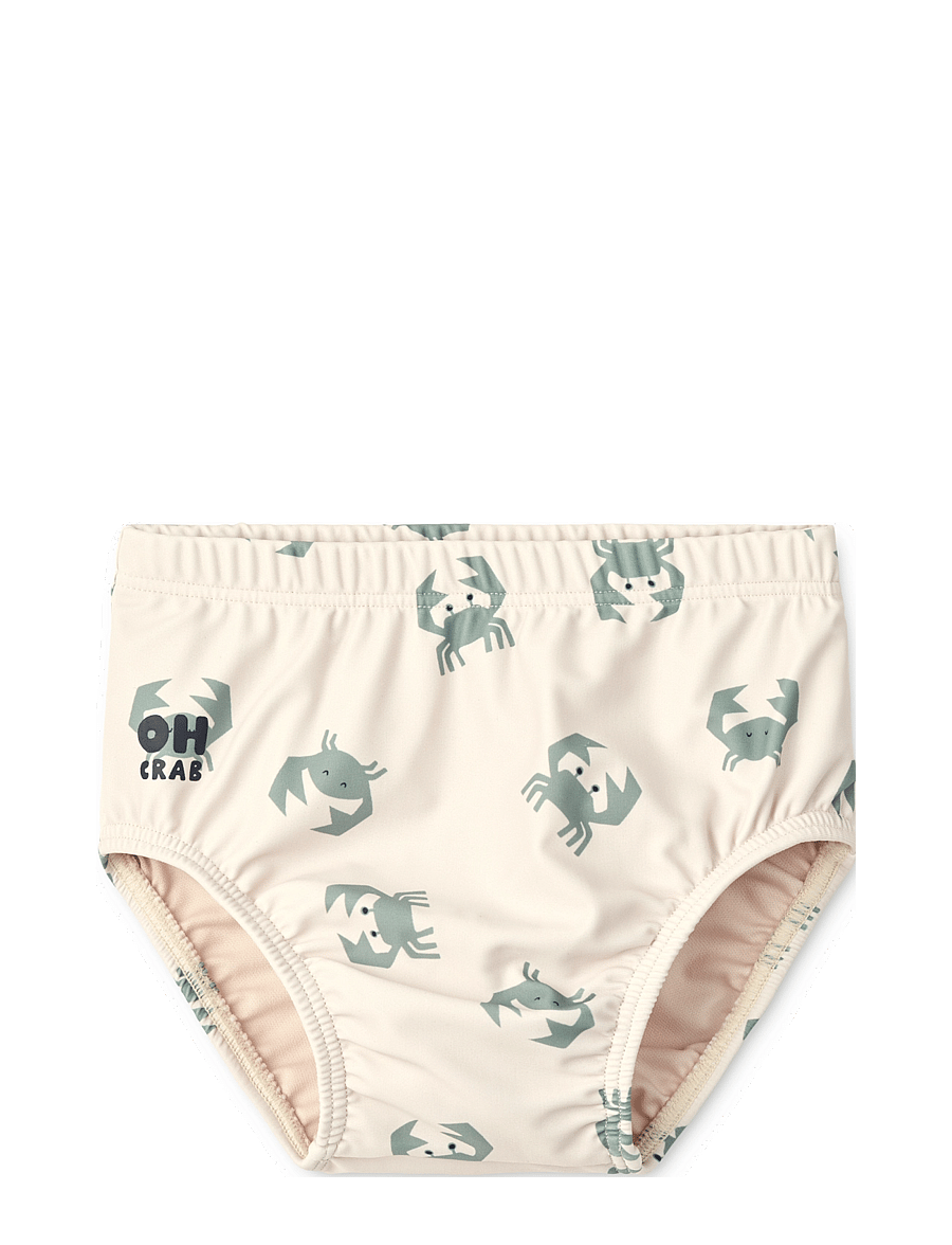 Liewood - Anthony Baby Printed Swim Pants - peldēšanas autiņi - crab / sandy - 0