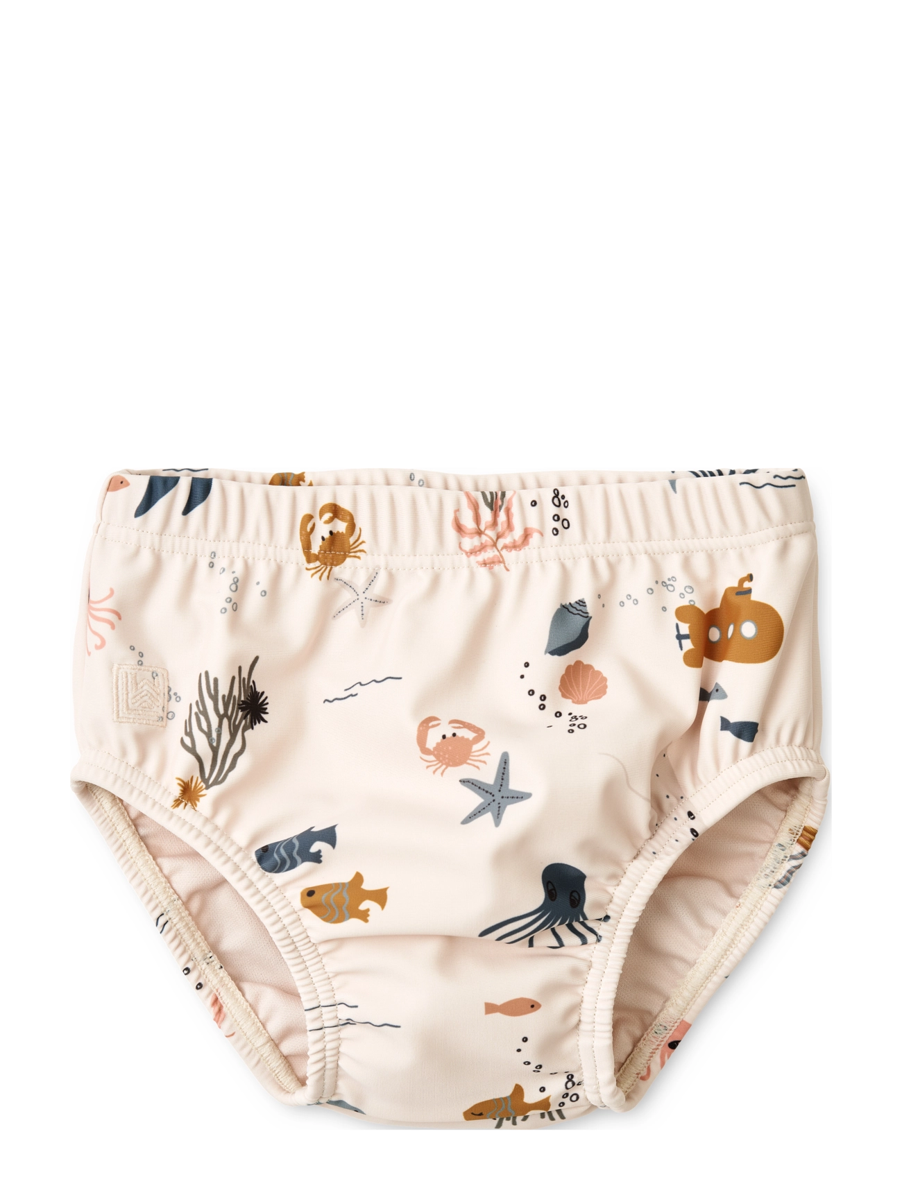 Liewood Anthony Baby Printed Swim Pants, 80, Beige, Badetøj > Bindetrusser, Børn
