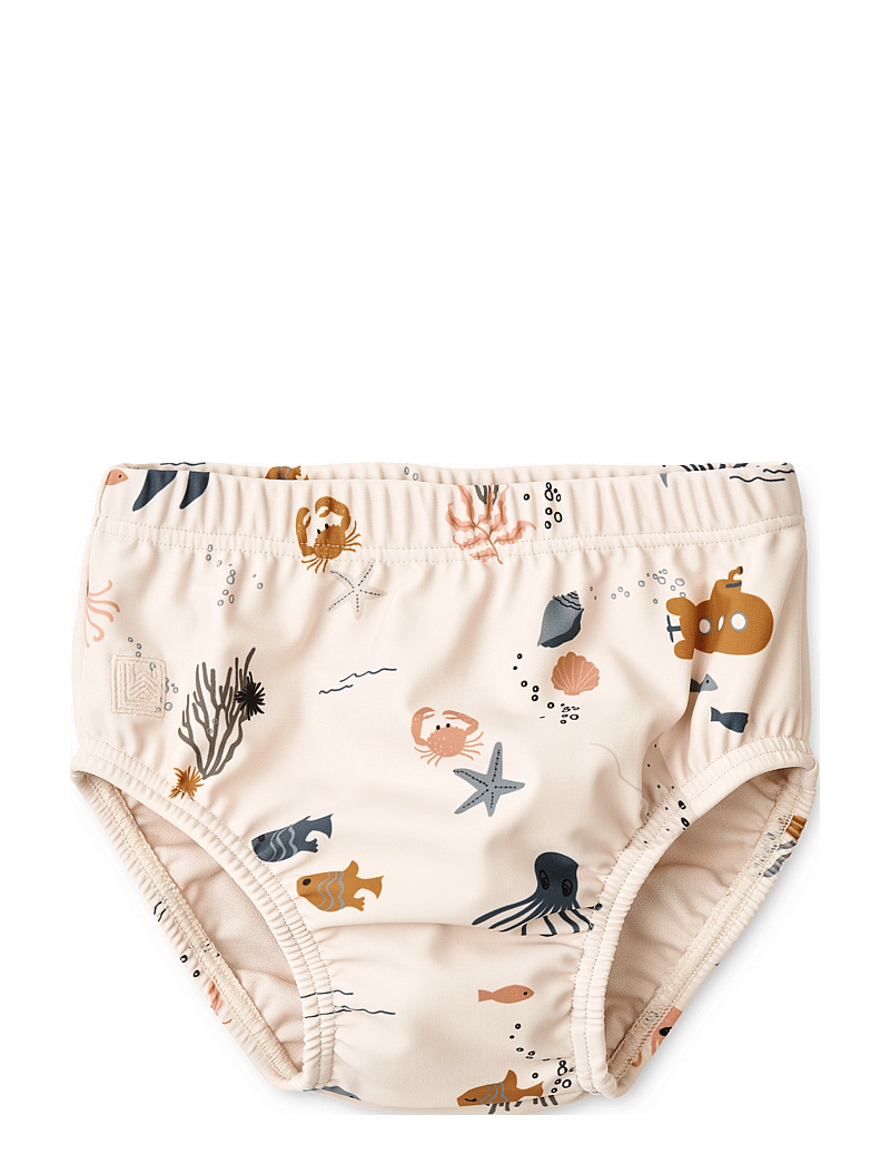Liewood - Anthony Baby Printed Swim Pants - blebadebukser - sea creature / sandy - 0