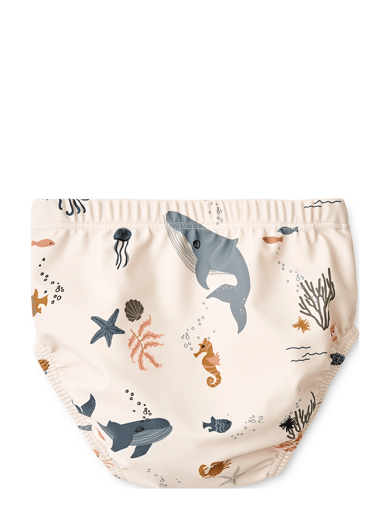 Liewood - Anthony Baby Printed Swim Pants - blebadebukser - sea creature / sandy - 1
