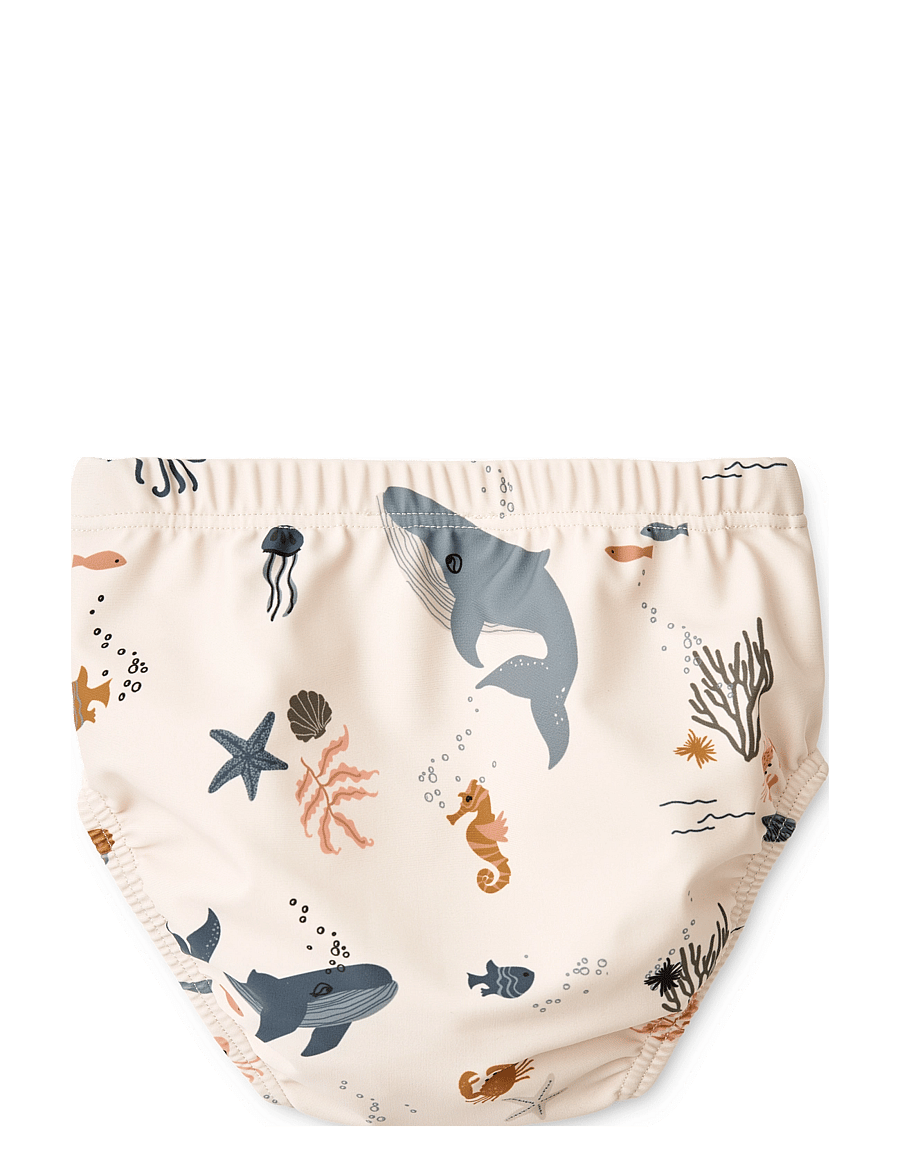Liewood - Anthony Baby Printed Swim Pants - swim diapers - sea creature / sandy - 1
