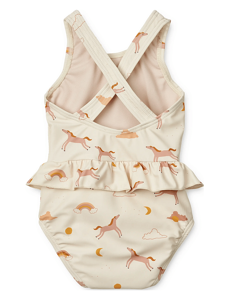 Liewood - Amina Baby Printed Swimsuit - badedragter - dream / ecru - 1