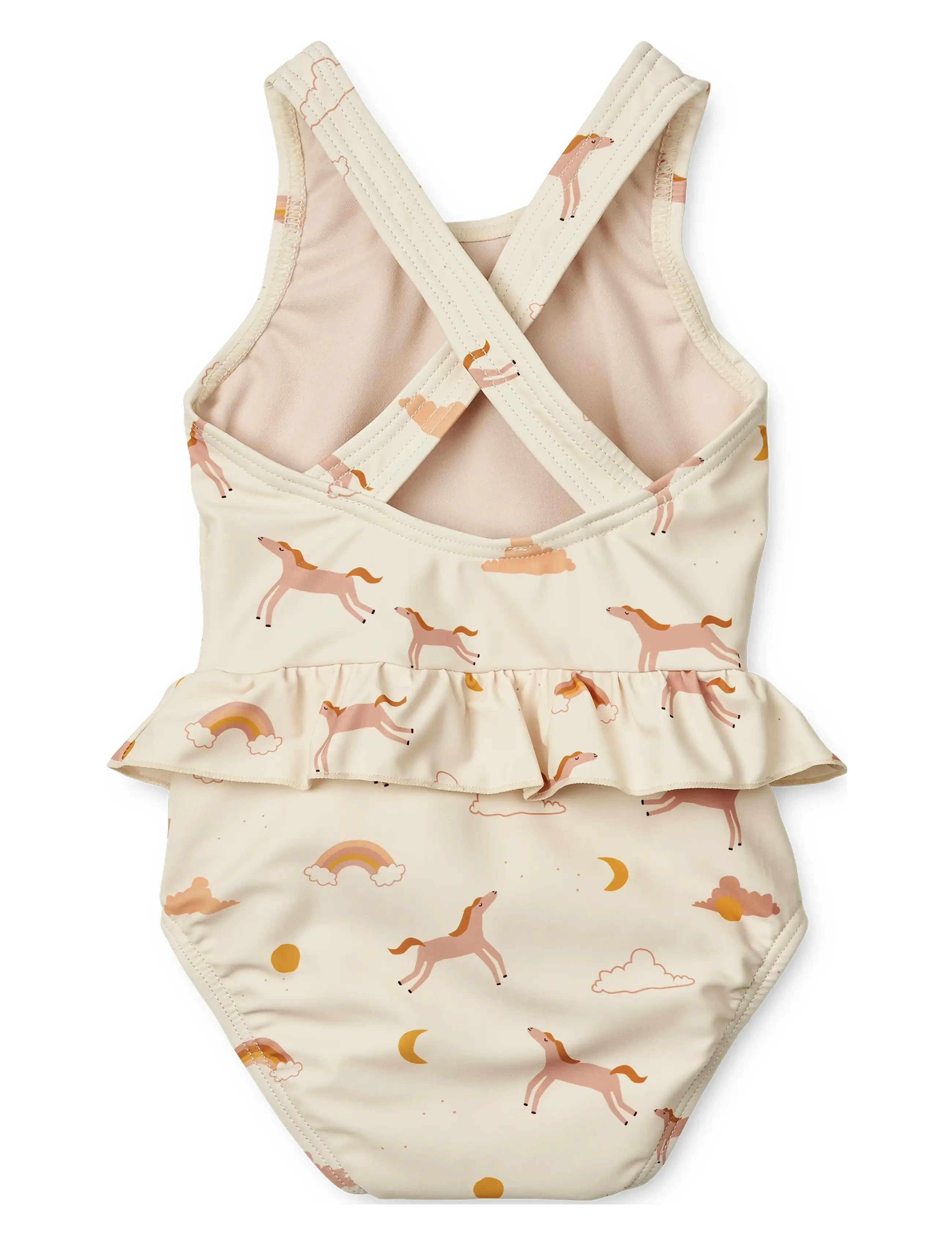 Liewood - Amina Baby Printed Swimsuit - baddräkter - dream / ecru - 1
