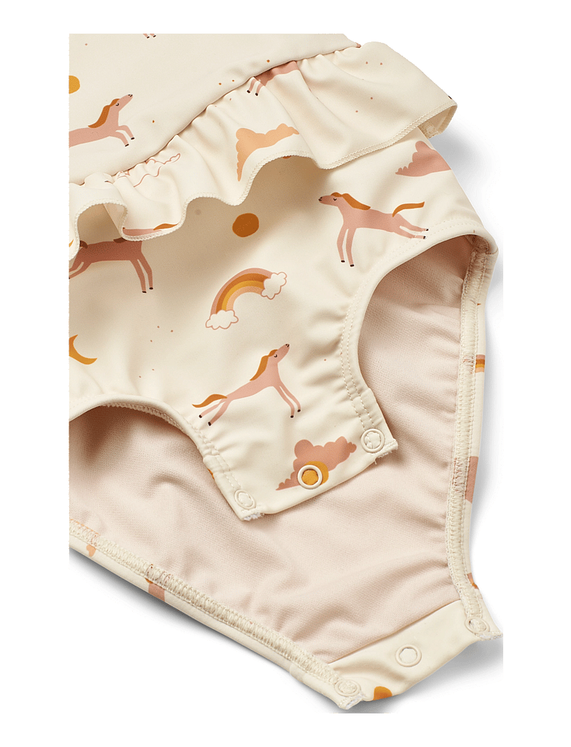 Liewood - Amina Baby Printed Swimsuit - badedragter - dream / ecru - 2