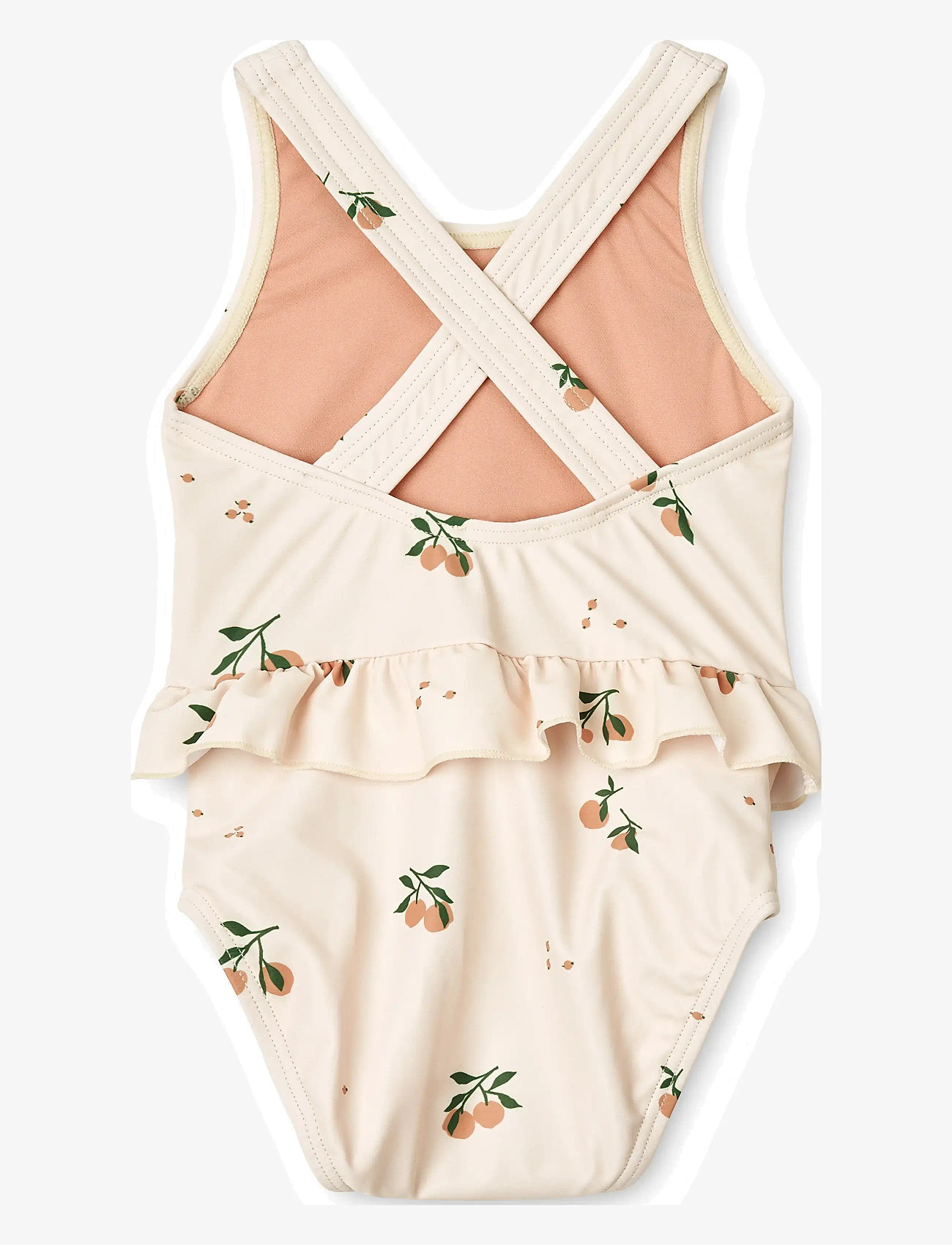 Liewood - Amina Baby Printed Swimsuit - baddräkter - peach / sea shell - 1
