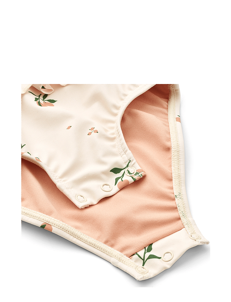 Liewood - Amina Baby Printed Swimsuit - baddräkter - peach / sea shell - 2