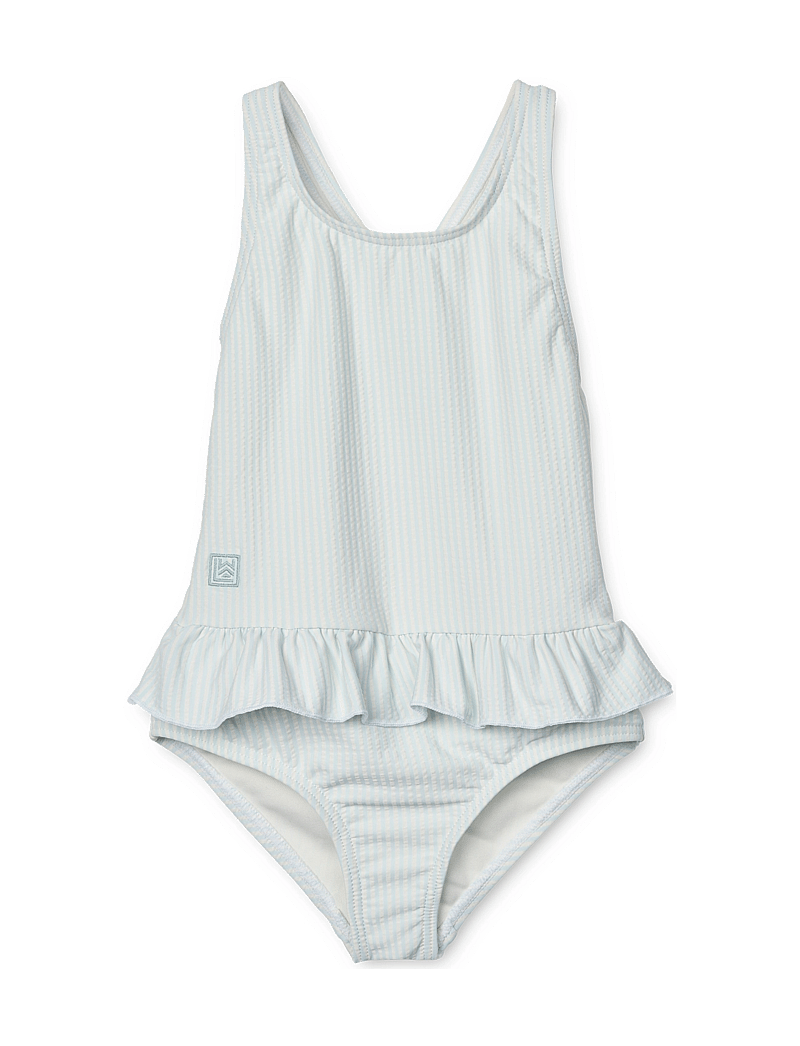 Liewood - Amara Stripe Swimsuit - badeanzüge - y/d stripe pure sky / creme de la creme - 0