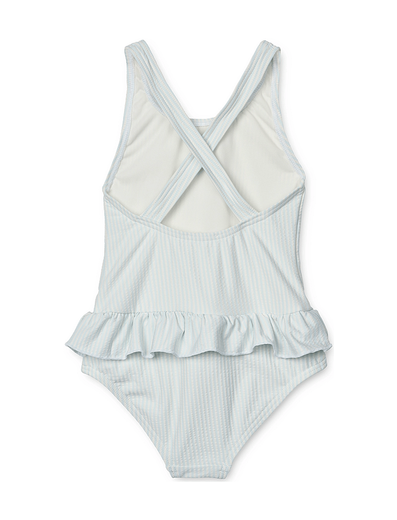 Liewood - Amara Stripe Swimsuit - badeanzüge - y/d stripe pure sky / creme de la creme - 1