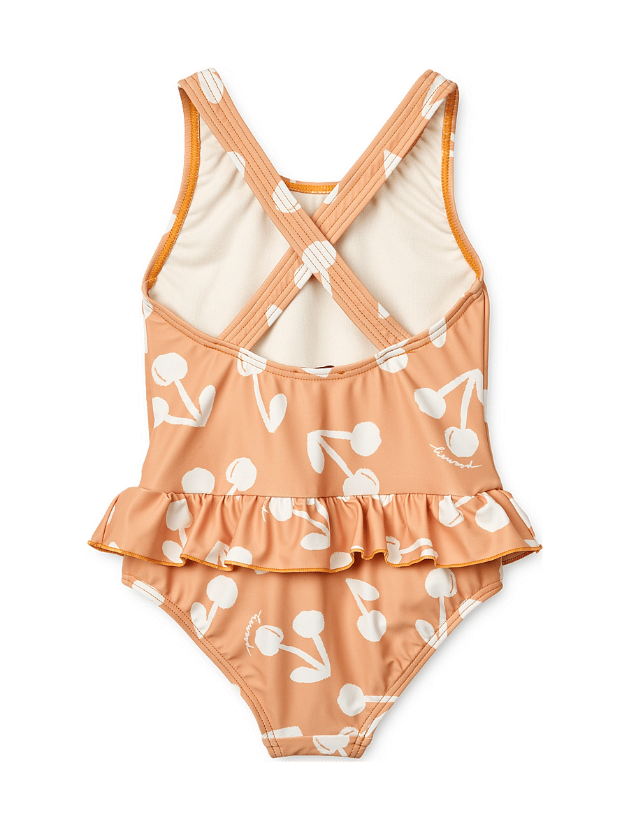 Liewood - Amara Printed Swimsuit - badpakken - cherry blossom / light apricot - 1