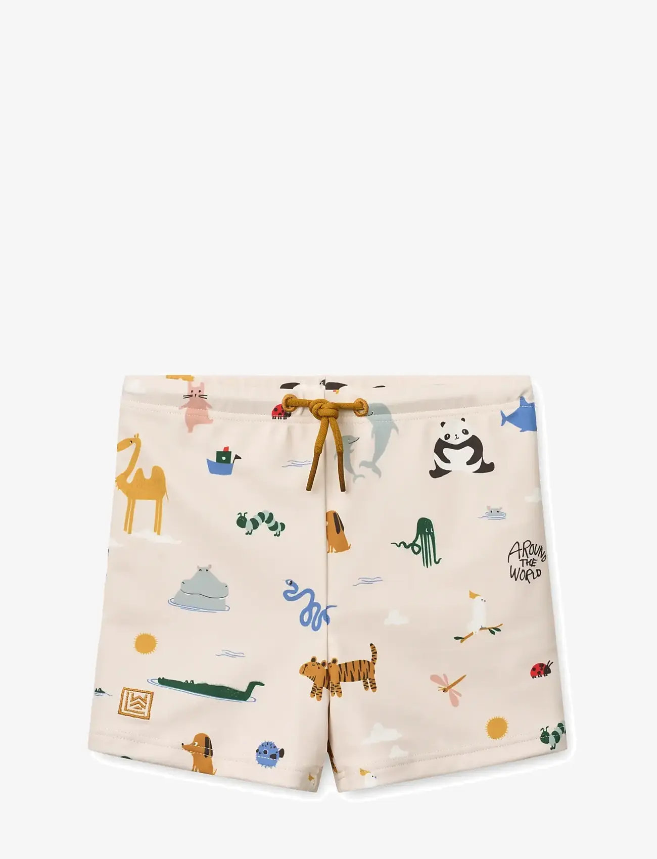 Liewood - Otto Printed Swim Pants - maudymosi kostiumėliai - around the world / sandy - 0