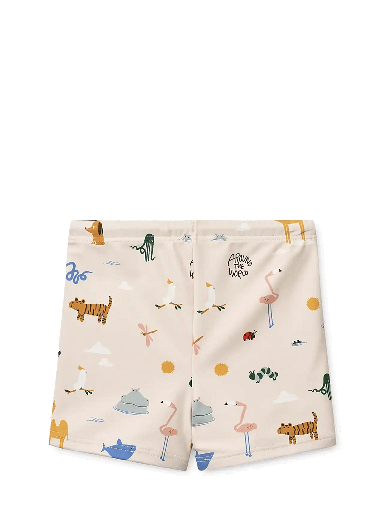 Liewood - Otto Printed Swim Pants - maudymosi kostiumėliai - around the world / sandy - 1