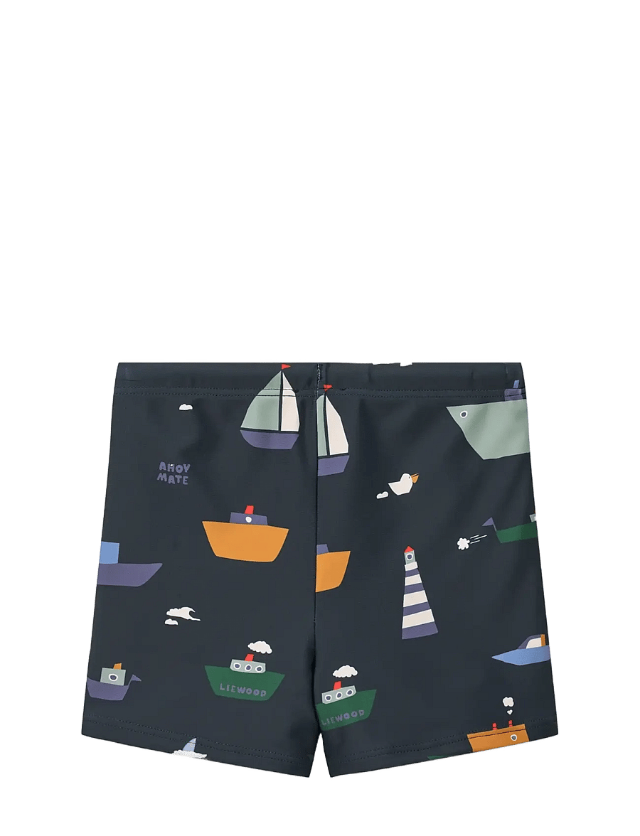 Liewood - Otto Printed Swim Pants - badekleidung - sailing / classic navy - 2