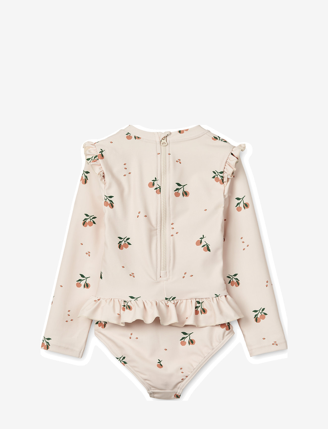 Liewood - Sille Printed Swimsuit - badeanzüge - peach / sea shell - 1