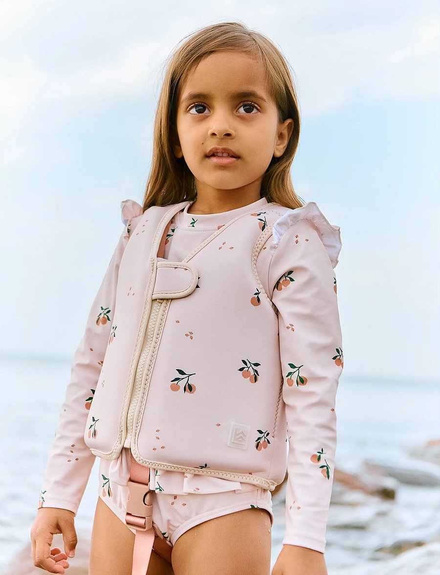 Liewood - Sille Printed Swimsuit - uv-bekleidung - peach / sea shell - 0
