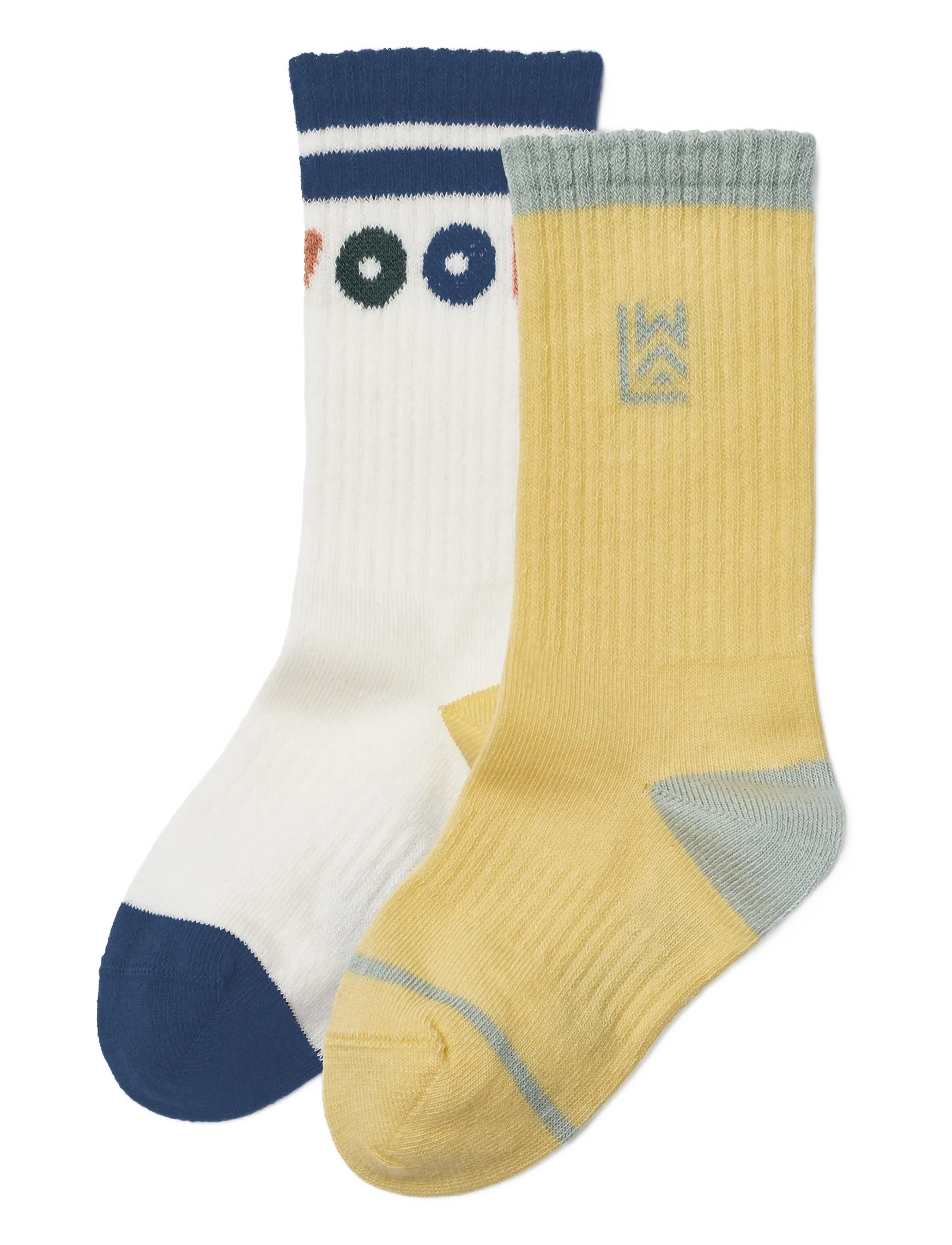 Liewood Annette Socks 2-Pack - Today's super deals - LEMONADE / CREME DE LA CREME / multi