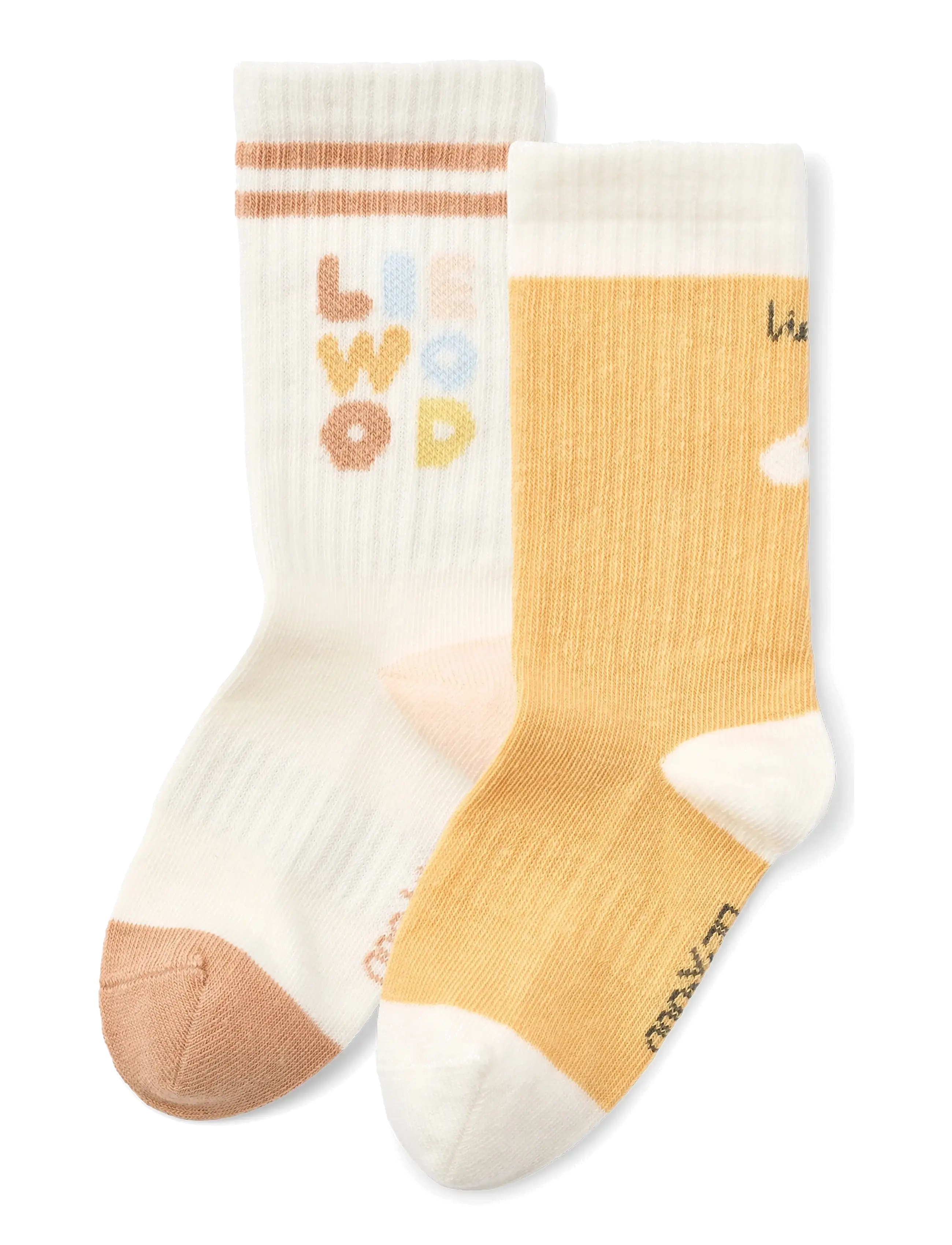 Liewood - Annette Socks 2-Pack - die niedrigsten preise - light apricot / creme de la creme - 0