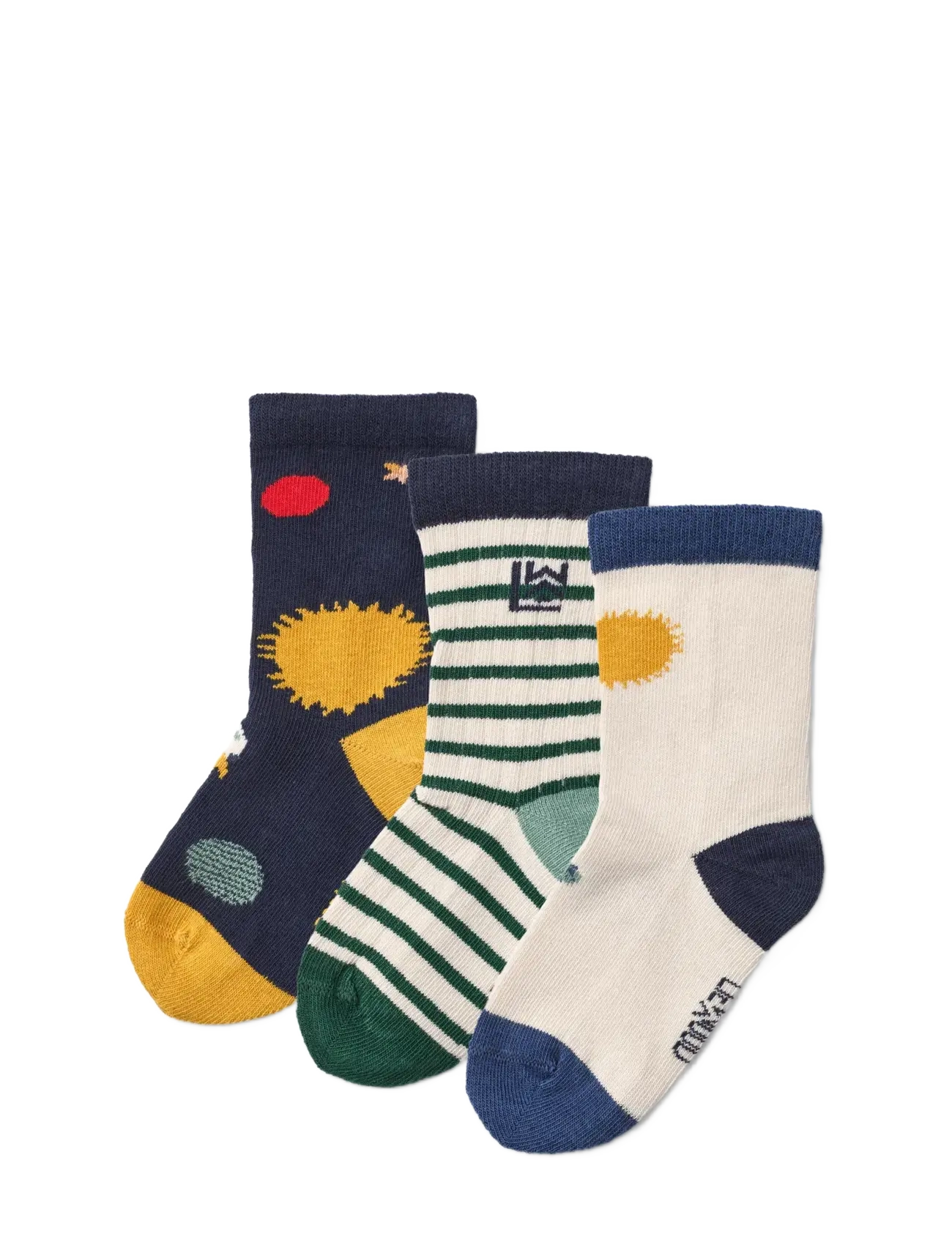 Liewood Silas Socks 3-Pack - Liewood - UNIVERSE / CLASSIC NAVY / multi