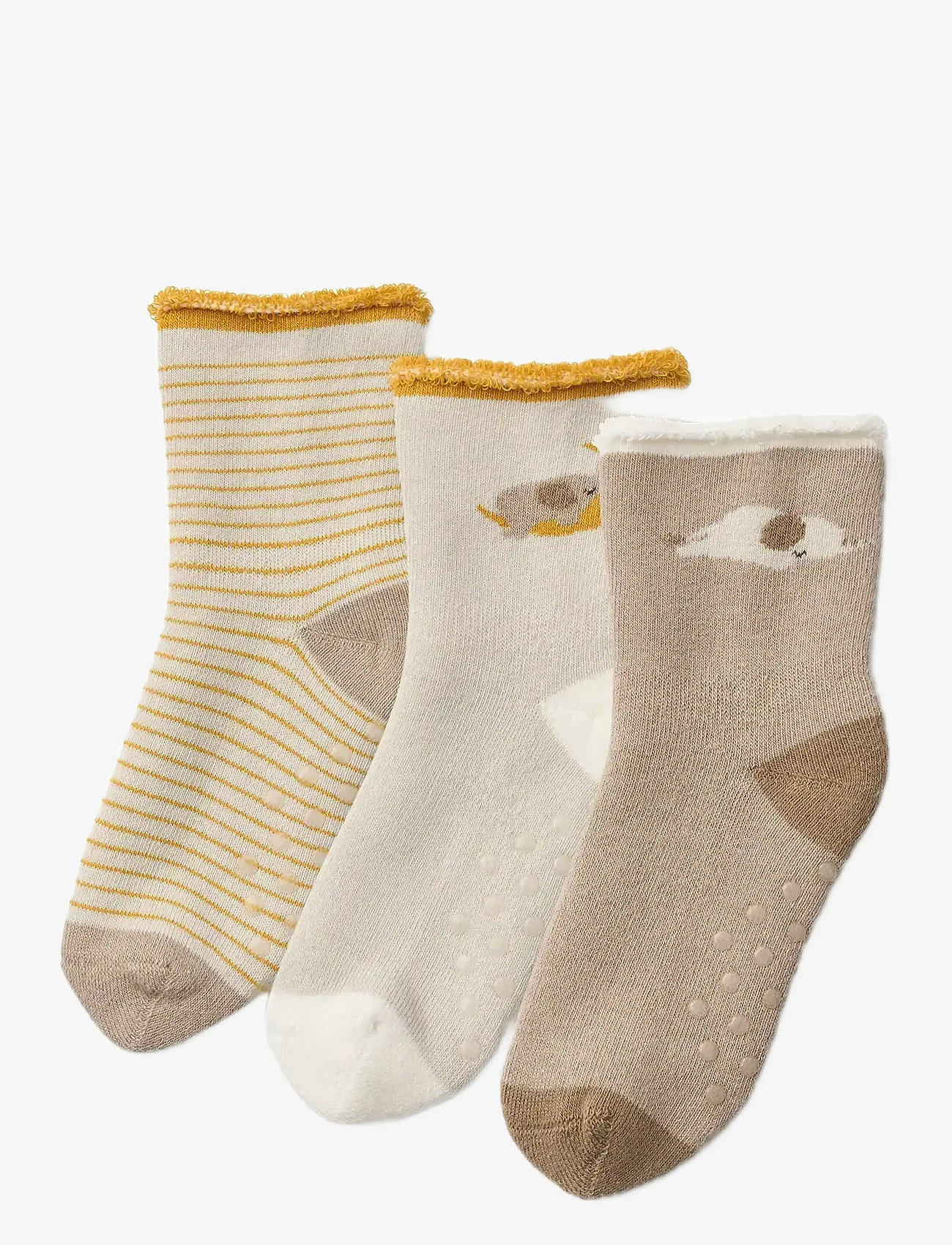 Liewood - Eloy Baby Socks 3-Pack - sokid - elephant / creme de la creme - 0