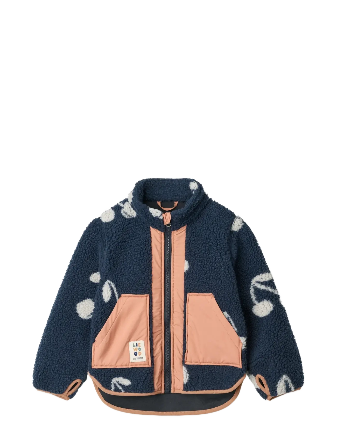 Liewood Noam Pile Jacket - Fleece - CHERRY BLOSSOM / CLASSIC NAVY / navy