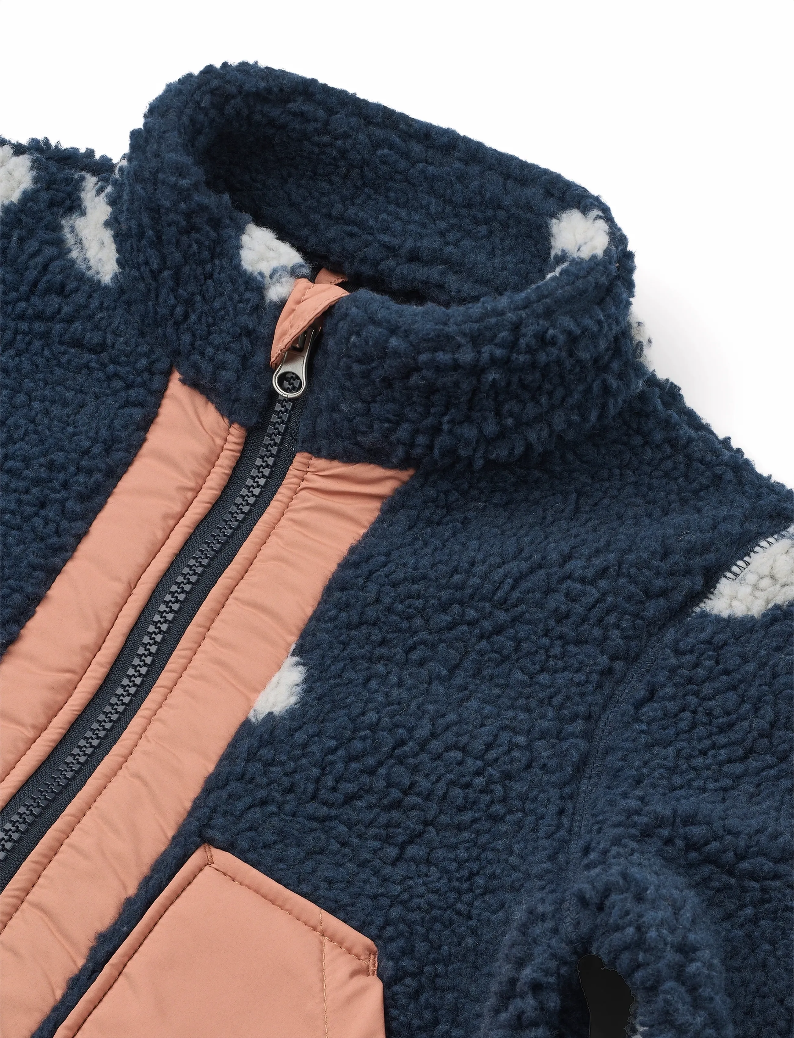 Liewood - Noam Pile Jacket - herbstjacken - cherry blossom / classic navy - 4