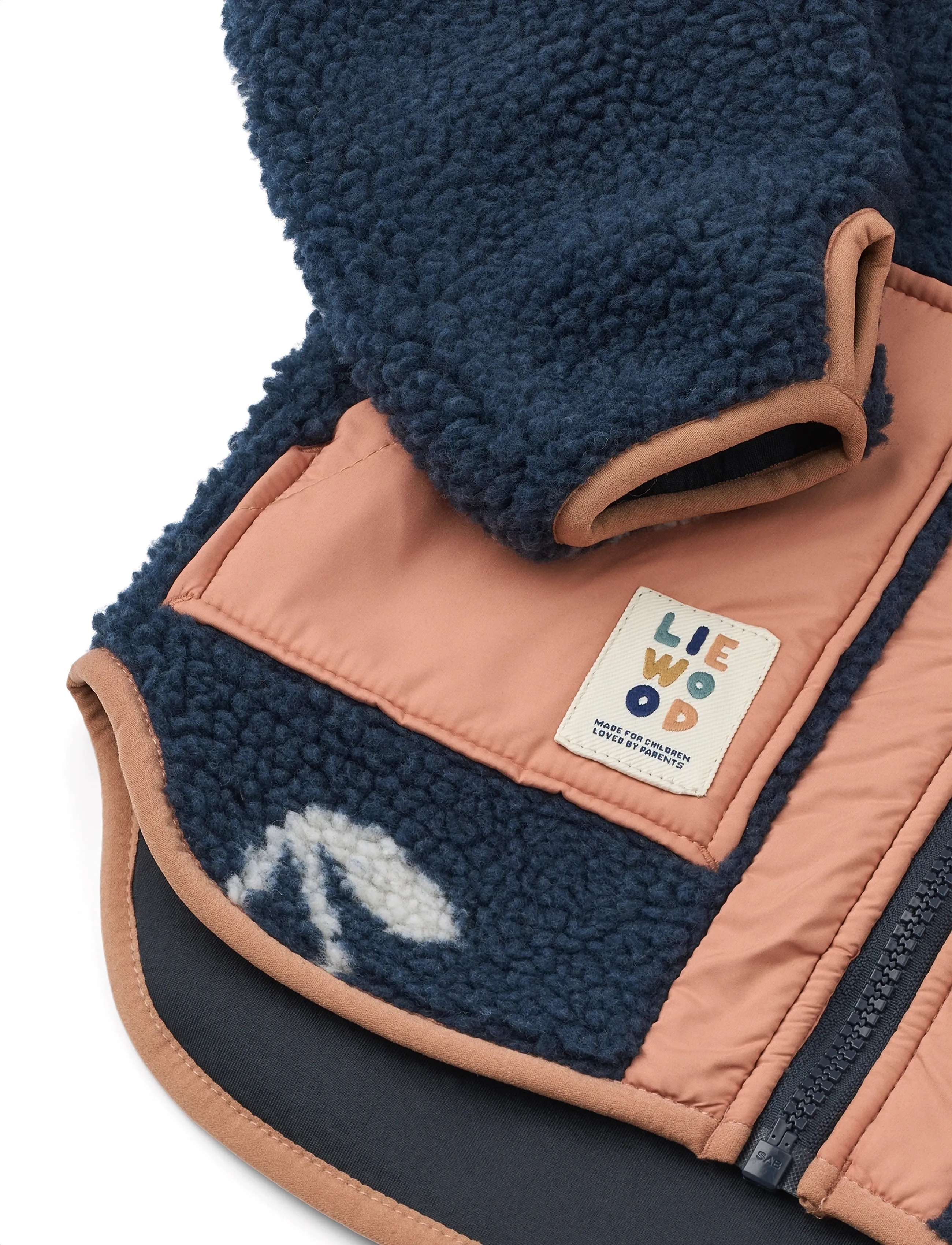 Liewood - Noam Pile Jacket - herbstjacken - cherry blossom / classic navy - 5