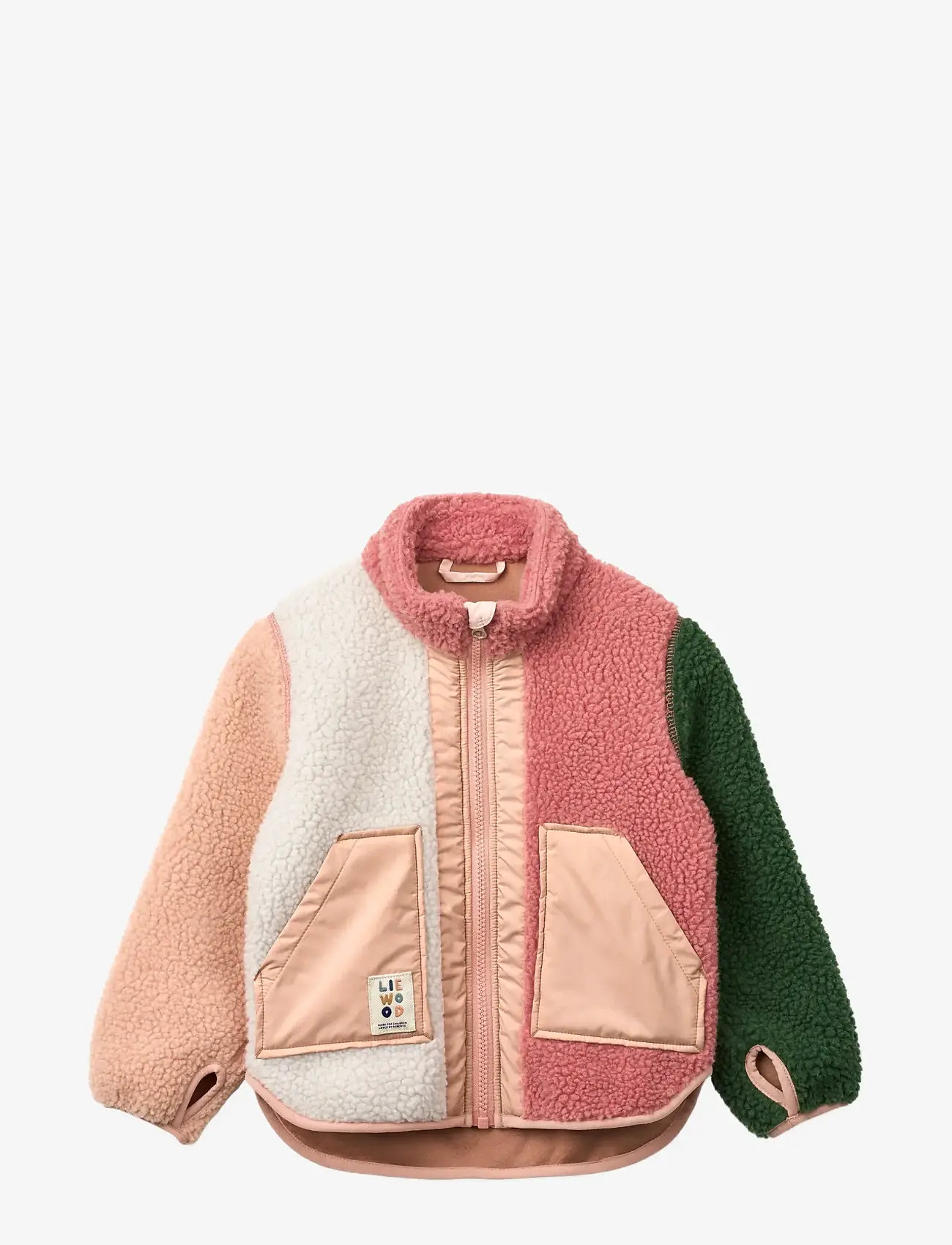 Liewood - Noam Pile Jacket - fleece jackets - dusty rose multi mix - 1