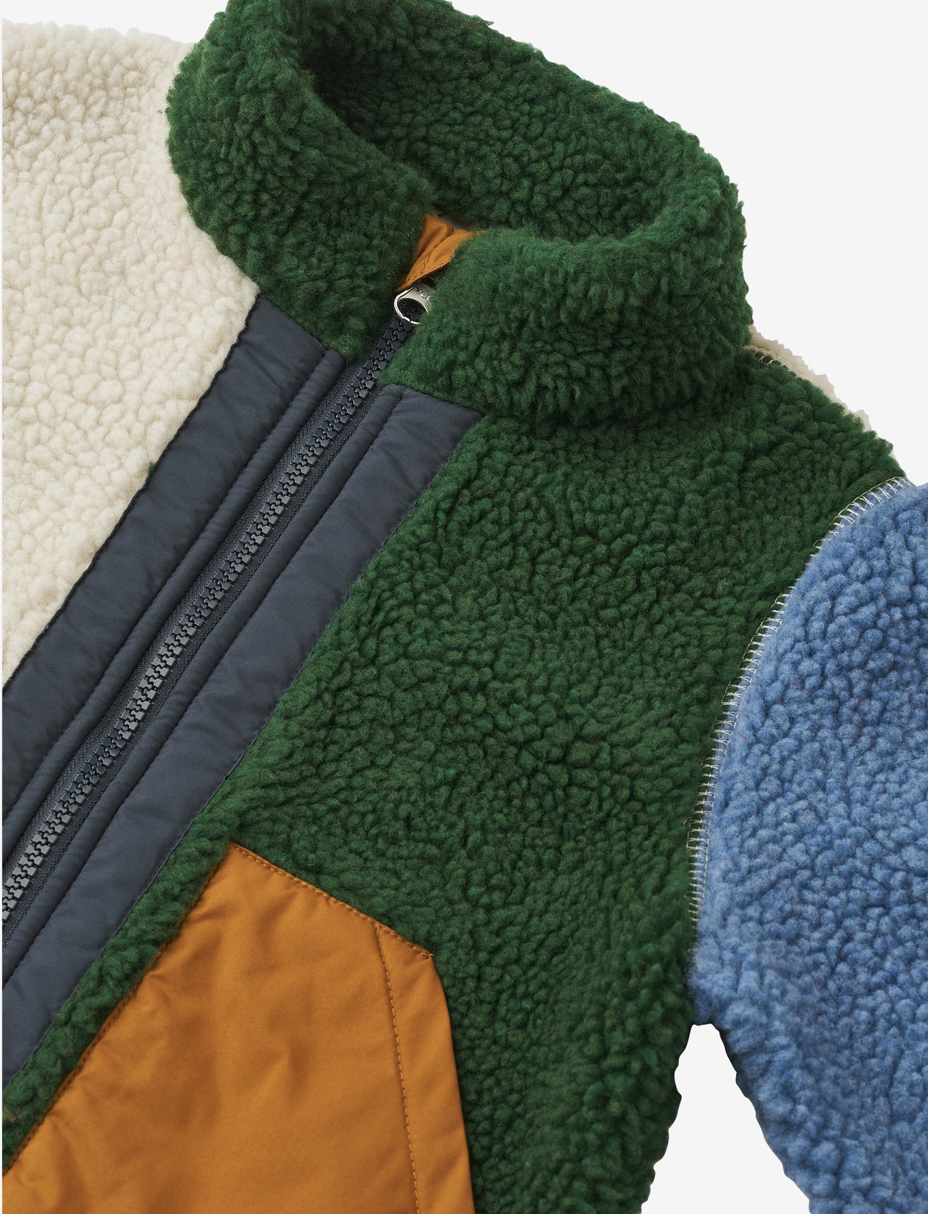 Liewood - Noam Pile Jacket - garden green multi mix - 2