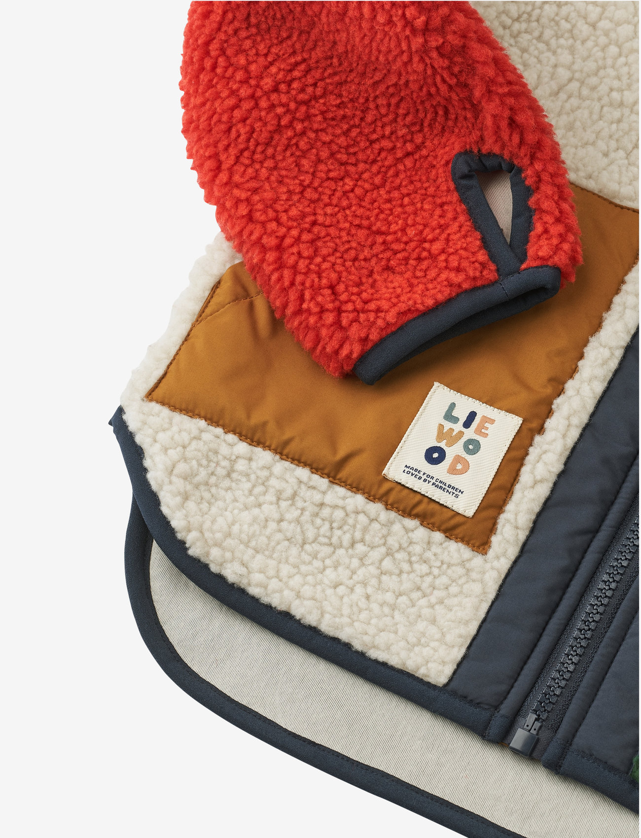 Liewood - Noam Pile Jacket - garden green multi mix - 3