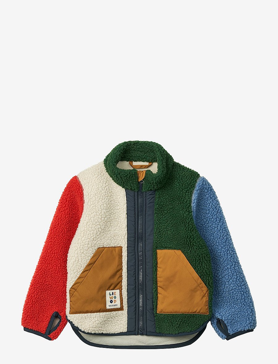 Liewood - Noam Pile Jacket - fliisjakid - garden green multi mix - 0