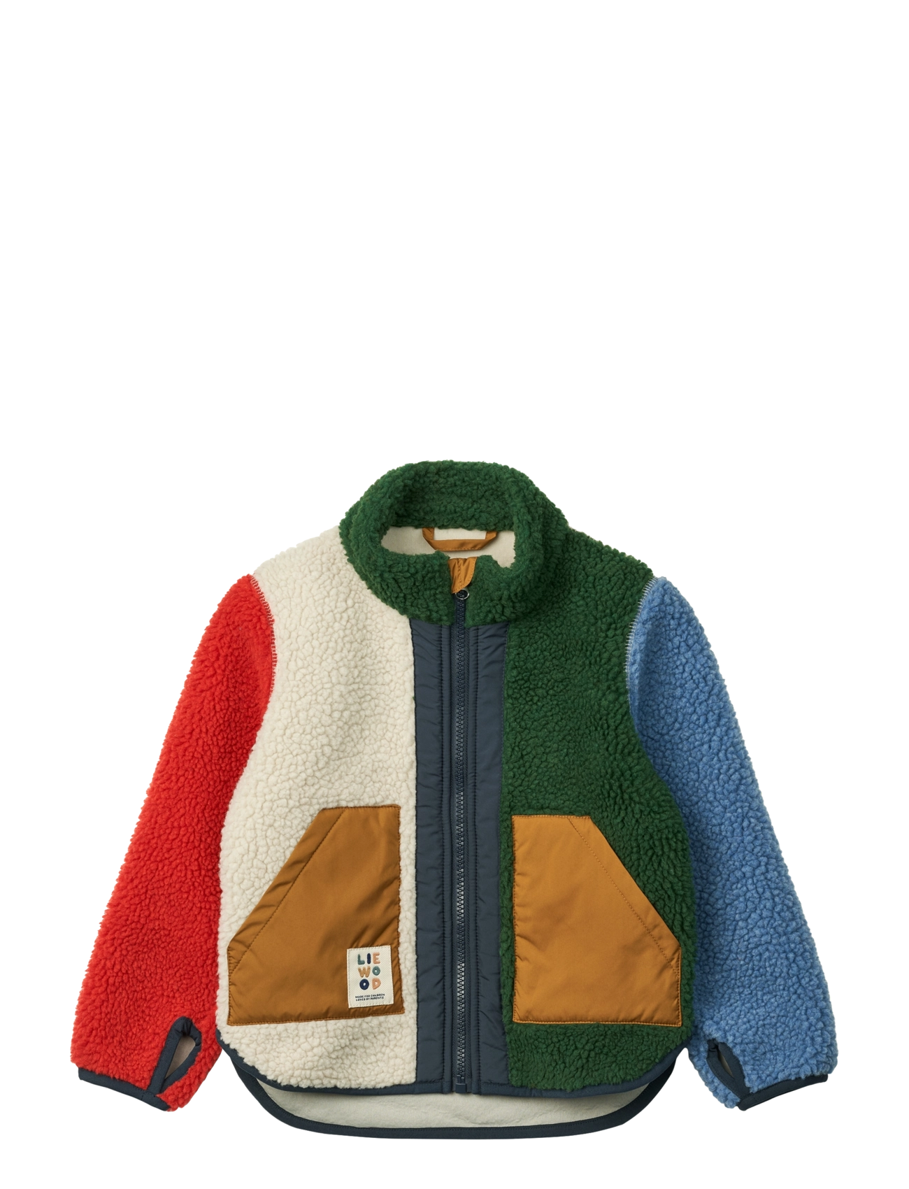 Liewood Noam Pile Jacket - Multino audinio drabužiai - GARDEN GREEN MULTI MIX / green