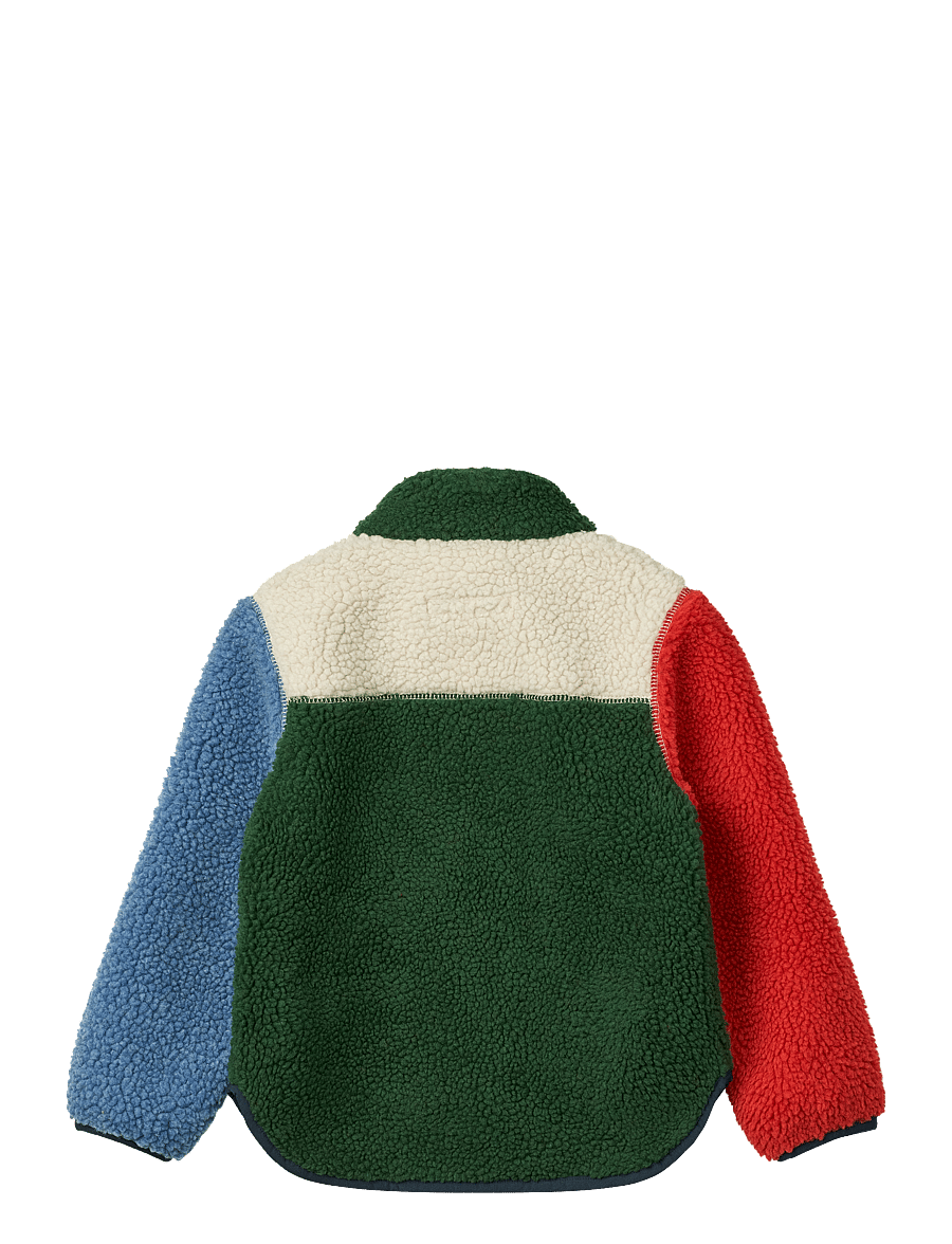 Liewood - Noam Pile Jacket - fleecejackor - garden green multi mix - 1