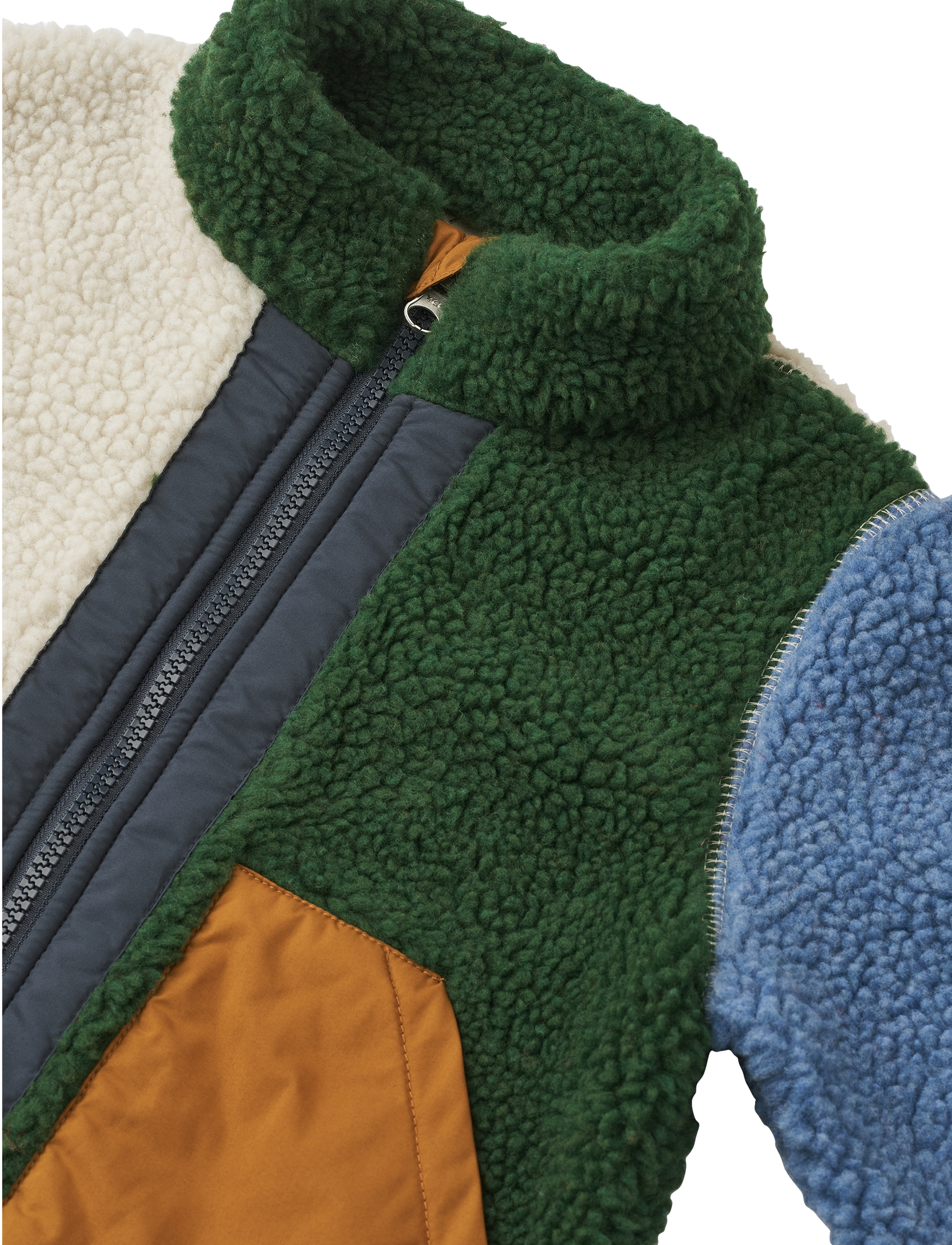 Liewood - Noam Pile Jacket - fleecejackor - garden green multi mix - 2