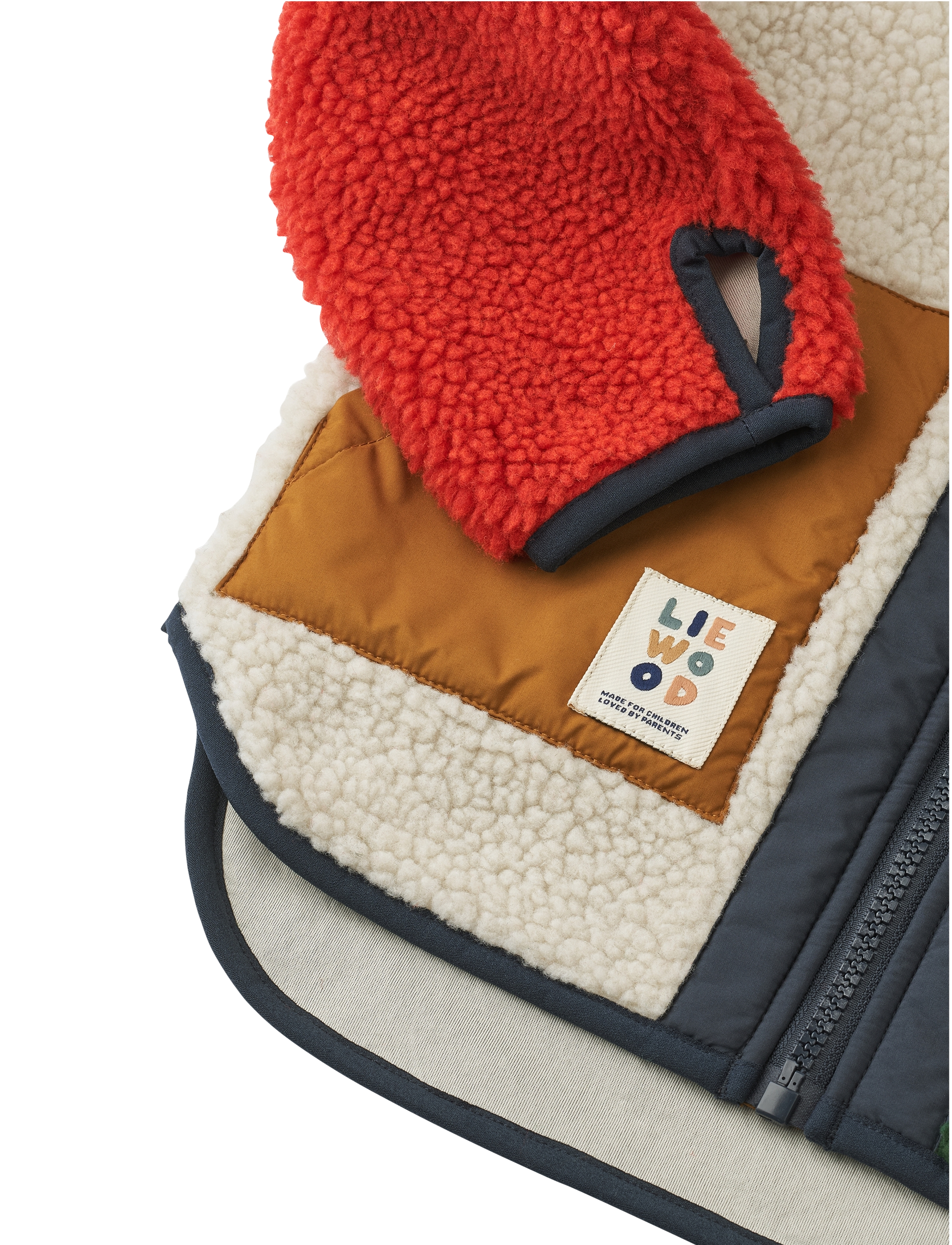 Liewood - Noam Pile Jacket - fleecejackor - garden green multi mix - 3