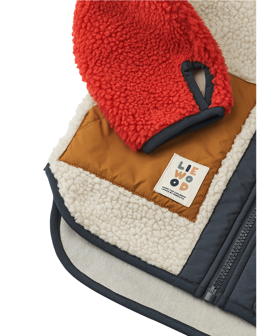 Liewood - Noam Pile Jacket - fleecejackor - garden green multi mix - 3