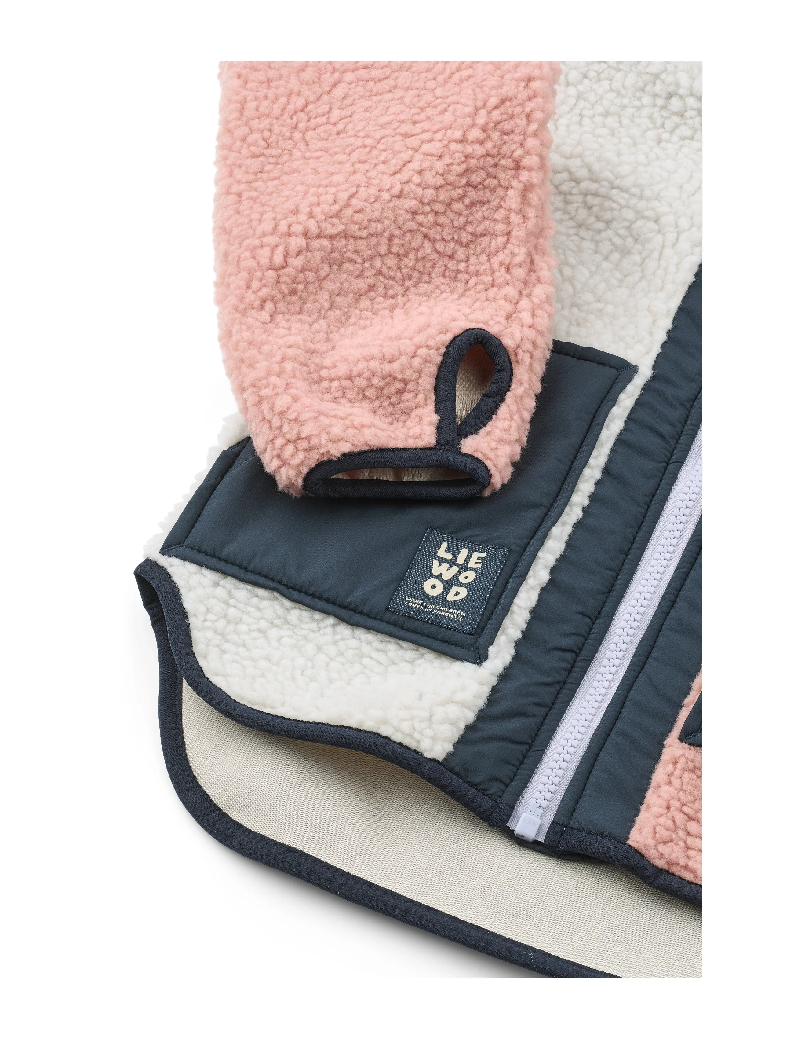 Liewood - Noam Pile Jacket - fleecejakker - rose blush multi mix - 3
