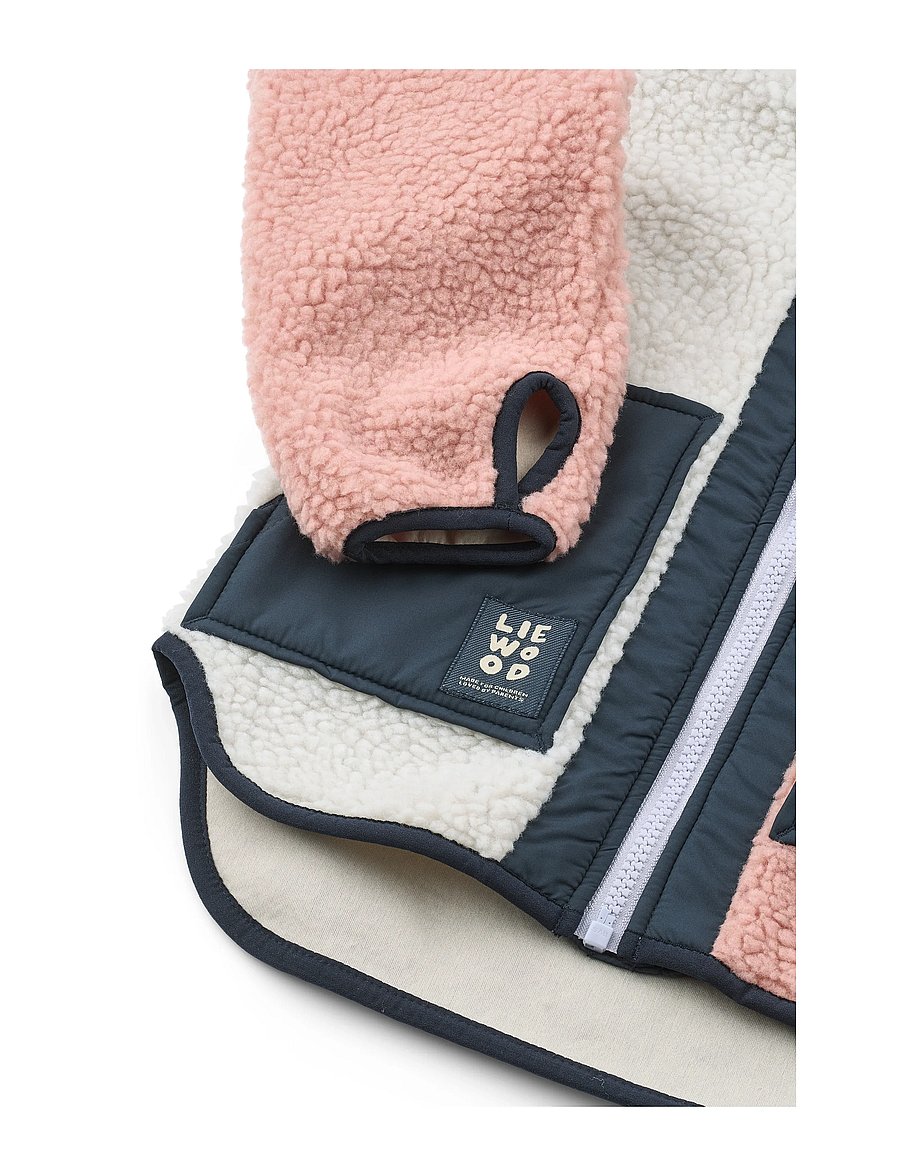 Liewood - Noam Pile Jacket - fleecejakker - rose blush multi mix - 3