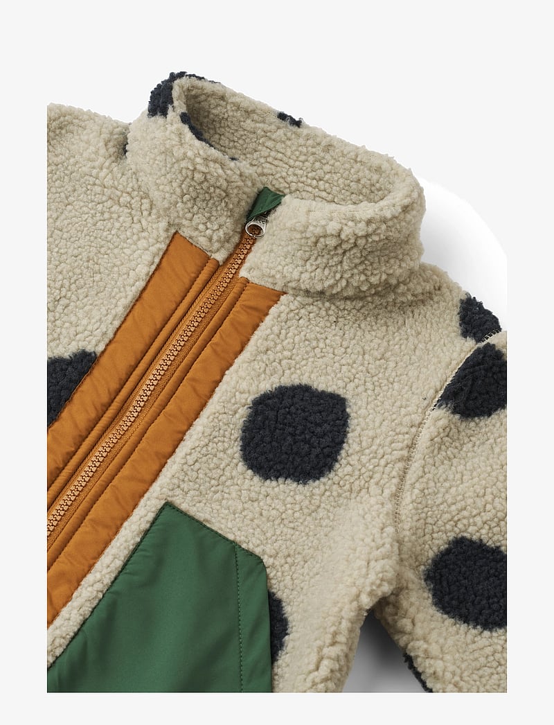 Liewood - Noam Pile Jacket - fliisjakid - spot dots / mist - 3