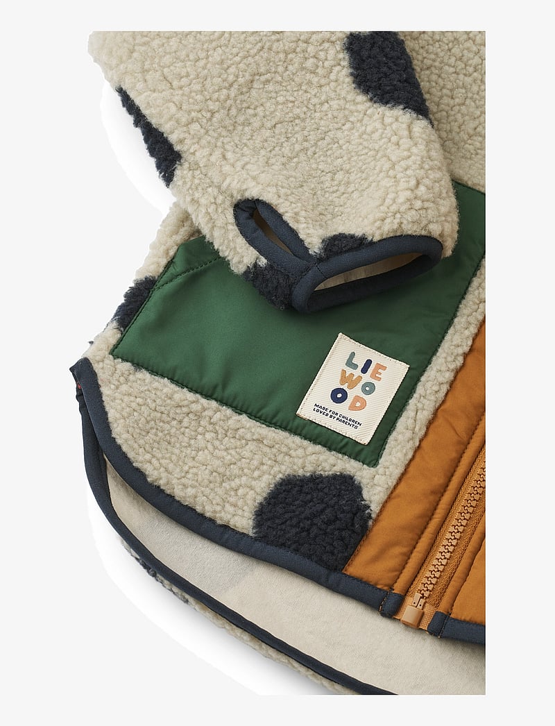 Liewood - Noam Pile Jacket - fliisjakid - spot dots / mist - 4