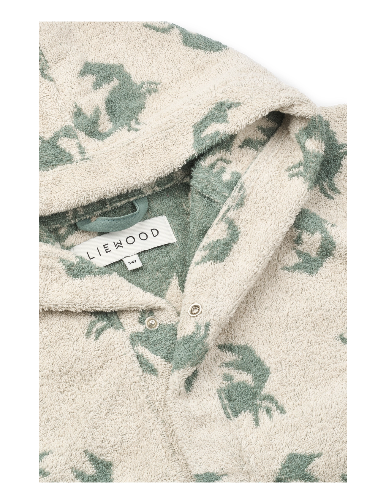 Liewood - Lilana Yarn Dyed Bathrobe - crab / sandy - 2