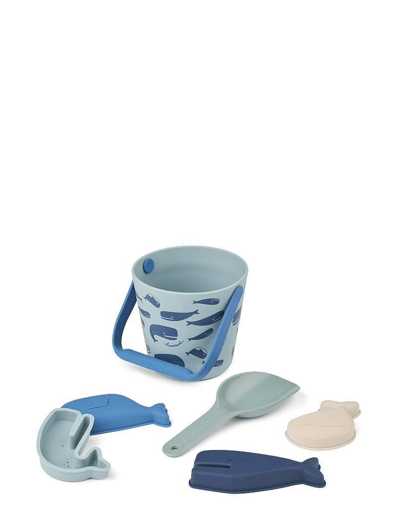 Liewood - Gilma Ocean Beach Set - liivakasti mänguasjad - ocean / pure sky - 0
