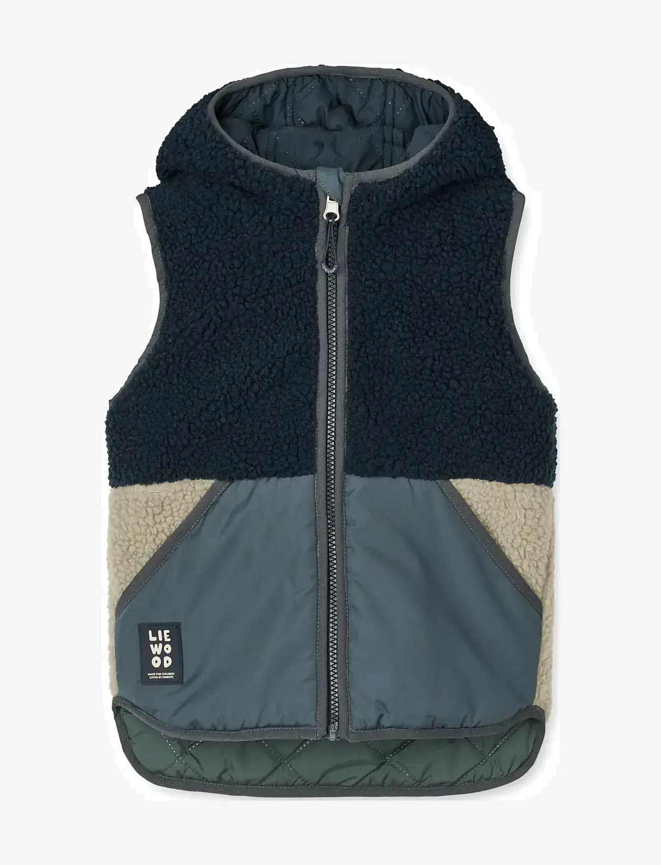 Liewood - Diana Reversible Vest - shoppa efter ålder - whale blue multi mix - 0