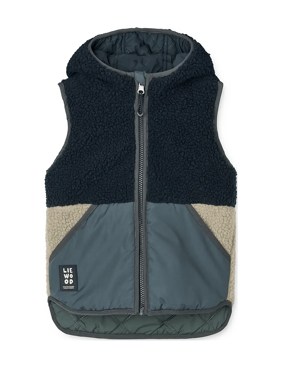 Liewood - Diana Reversible Vest - shop efter alder - whale blue multi mix - 0