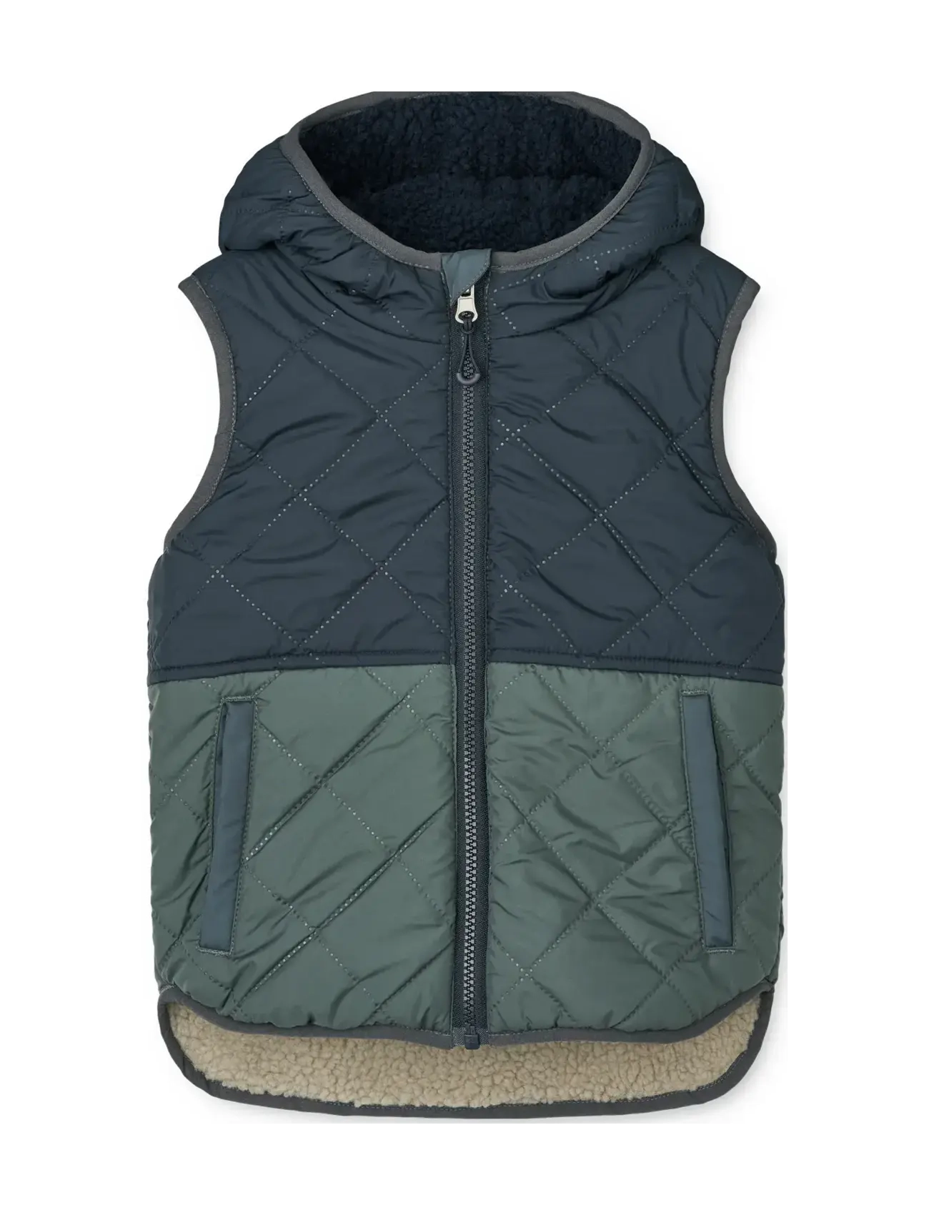 Liewood - Diana Reversible Vest - børn - whale blue multi mix - 1