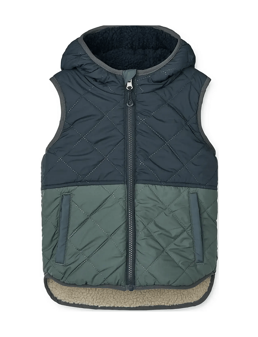 Liewood - Diana Reversible Vest - shop efter alder - whale blue multi mix - 1