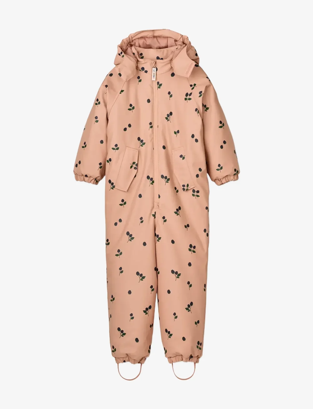 Liewood - Maddy PU Rainsuit - regndragter - berry / pale tuscany / embroidery - 0