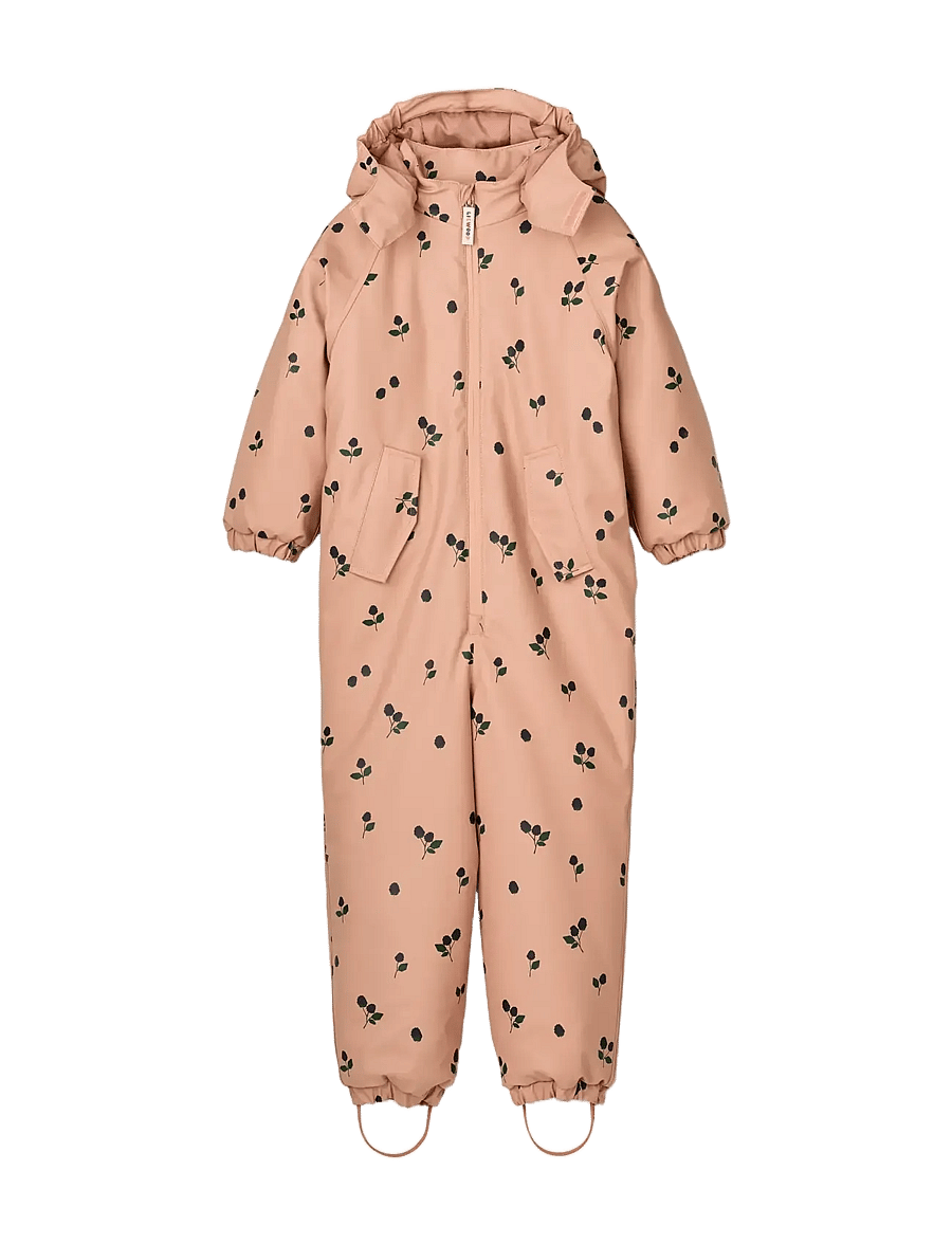 Liewood - Maddy PU Rainsuit - regenschutzanzüge - berry / pale tuscany / embroidery - 0